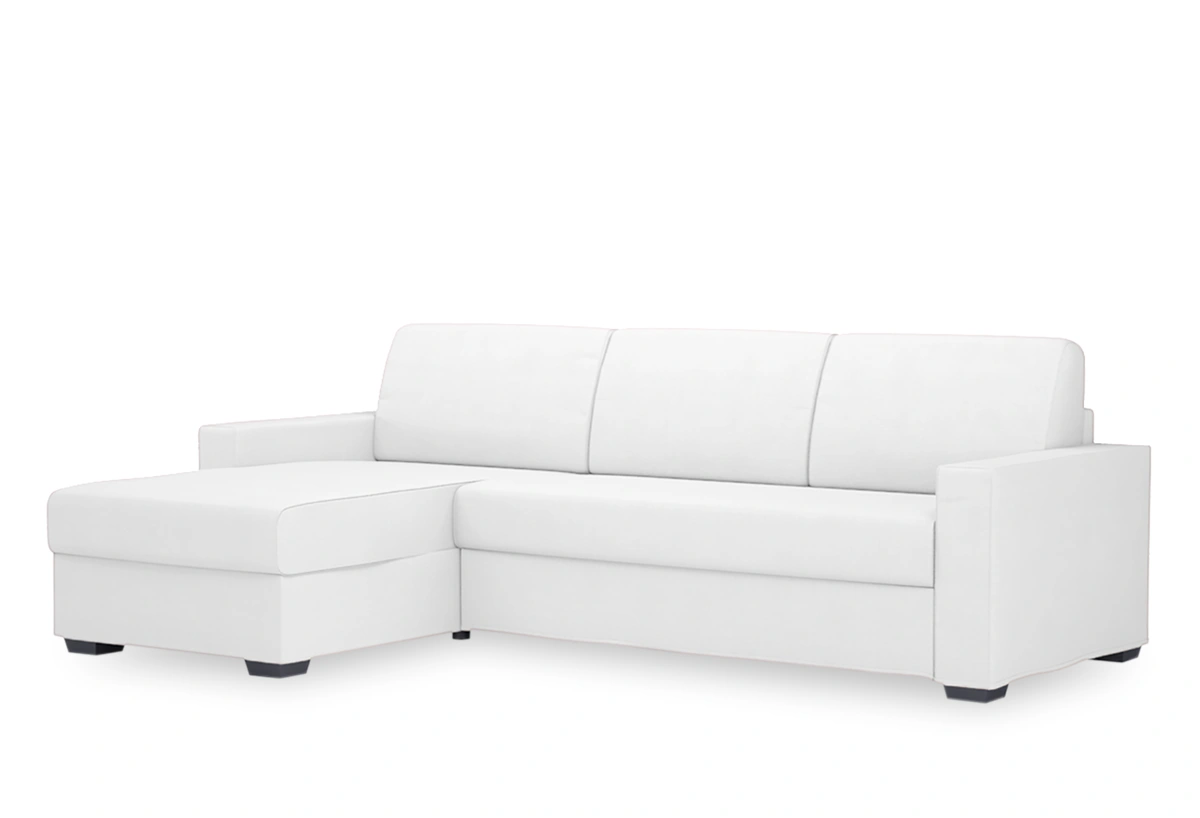 Ansicht des Produktes Ravano Sofa mit Rec links in Stoff weiß