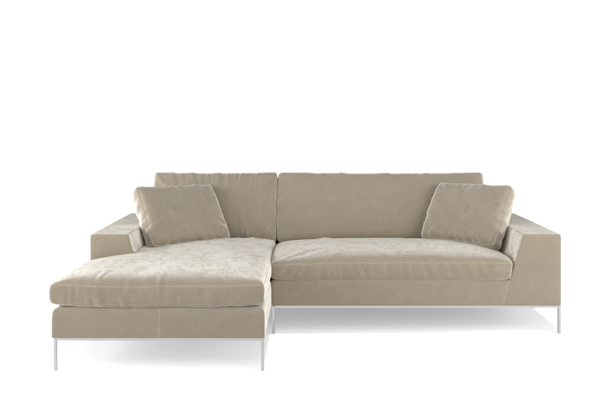 warm beige sofa