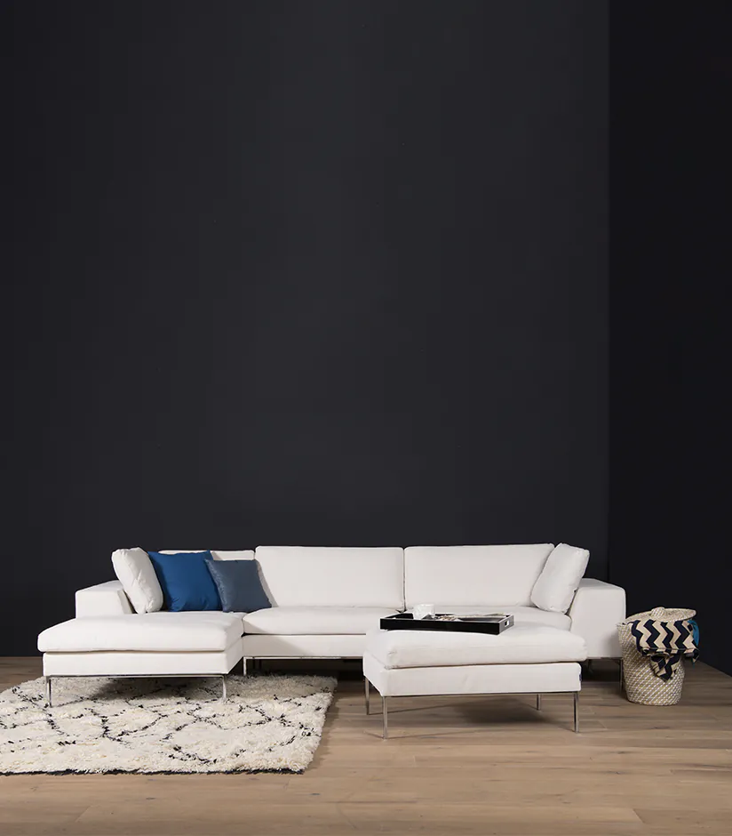 Helgesen Stoffsofa mit Recamiere
