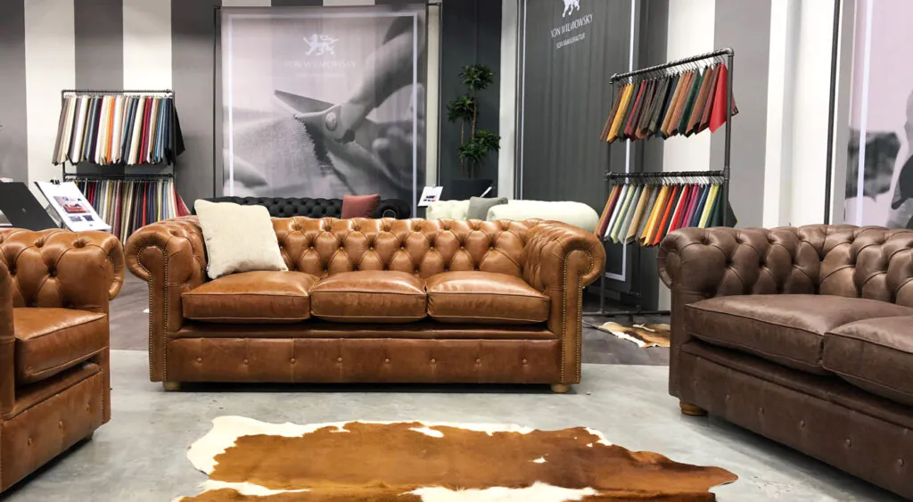 Chesterfield Sofas in Showroom