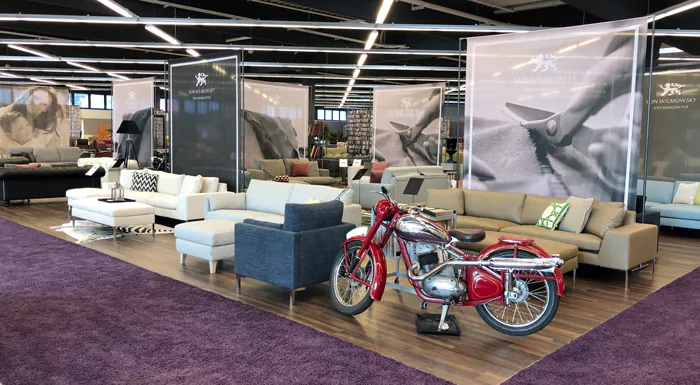 Sofa Showroom moderne Sitzgruppe