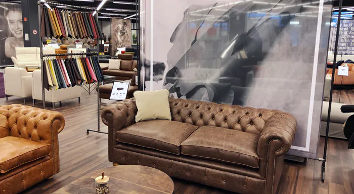 Chesterfield Sofa Carnaby in Showroom