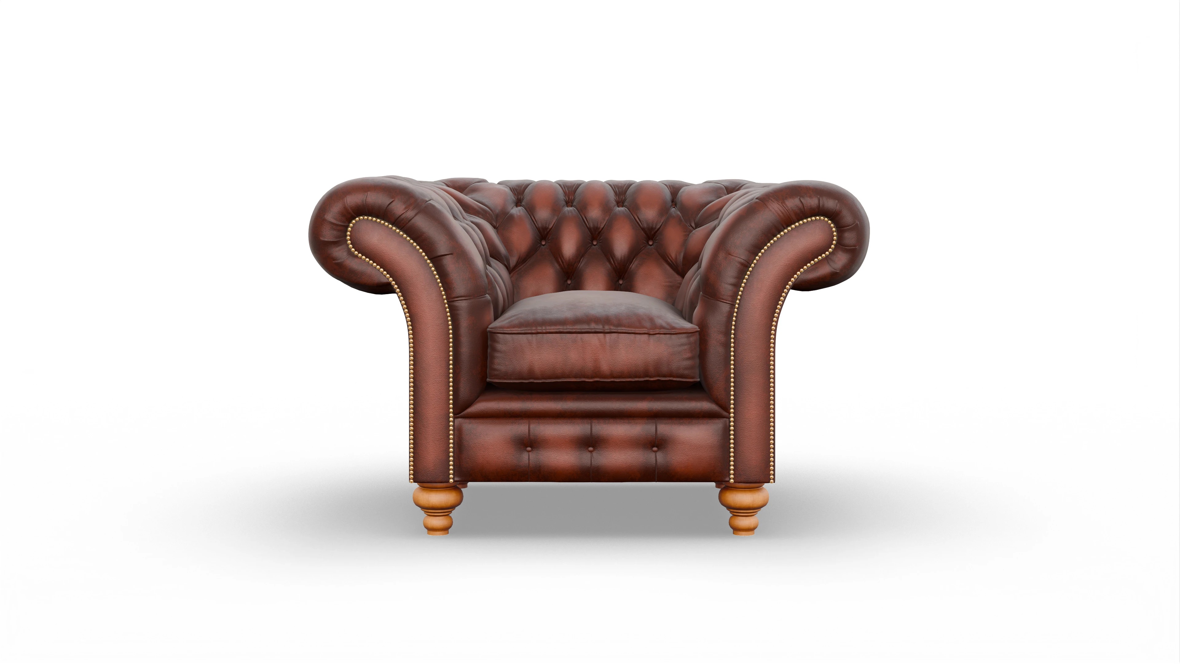 Ansicht des Produktes Knightsbridge Sessel in Leder rot