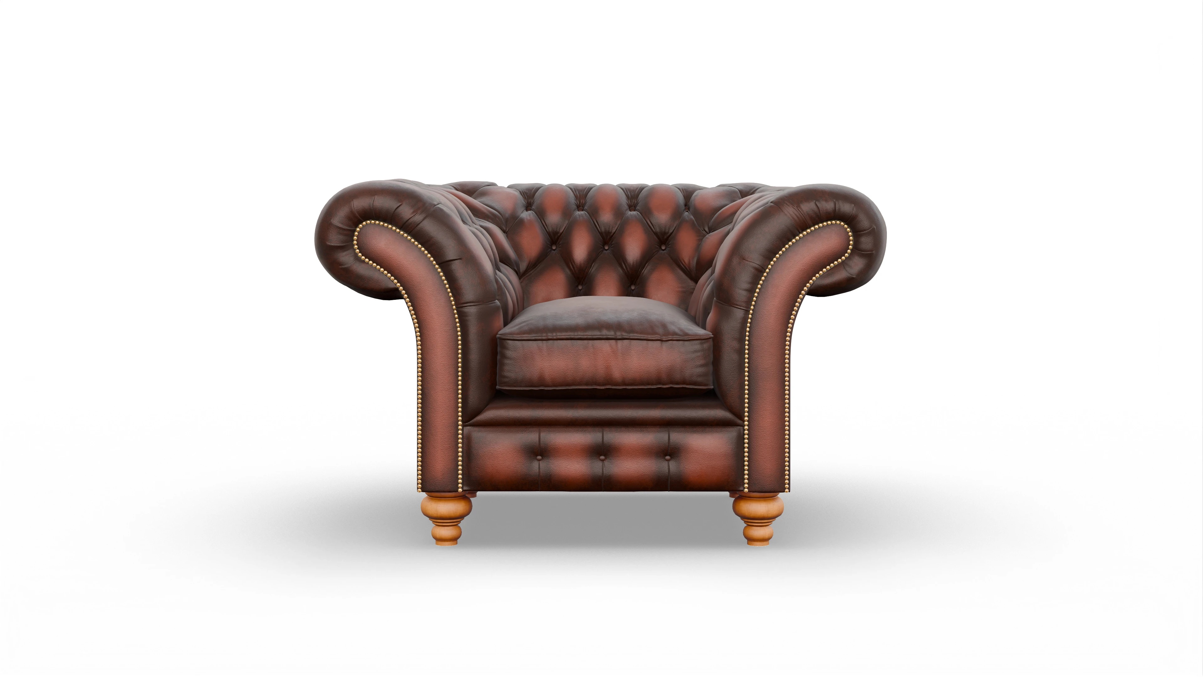 Ansicht des Produktes Knightsbridge Sessel in Leder rot