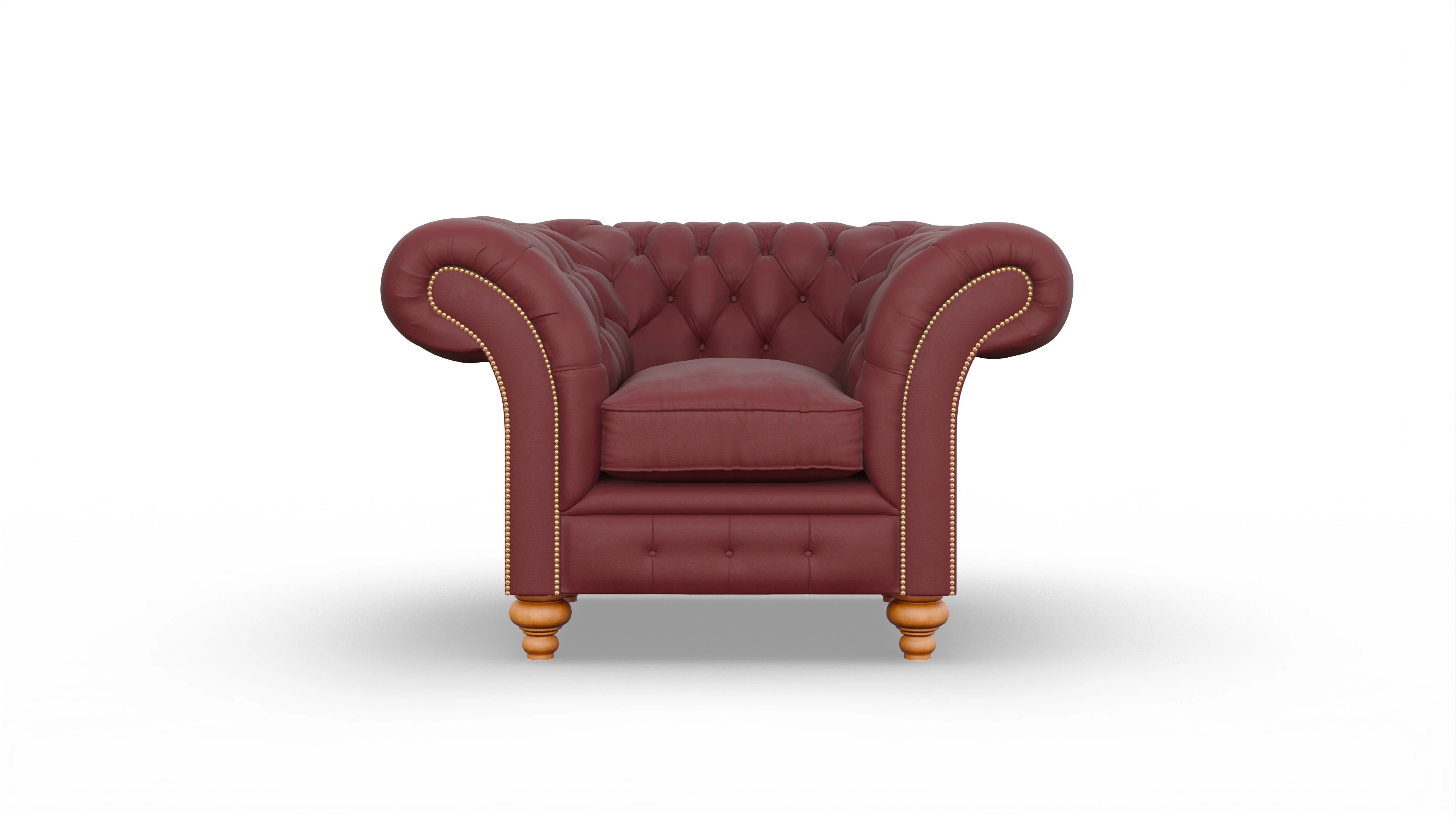 Ansicht des Produktes Knightsbridge Sessel in Leder rot
