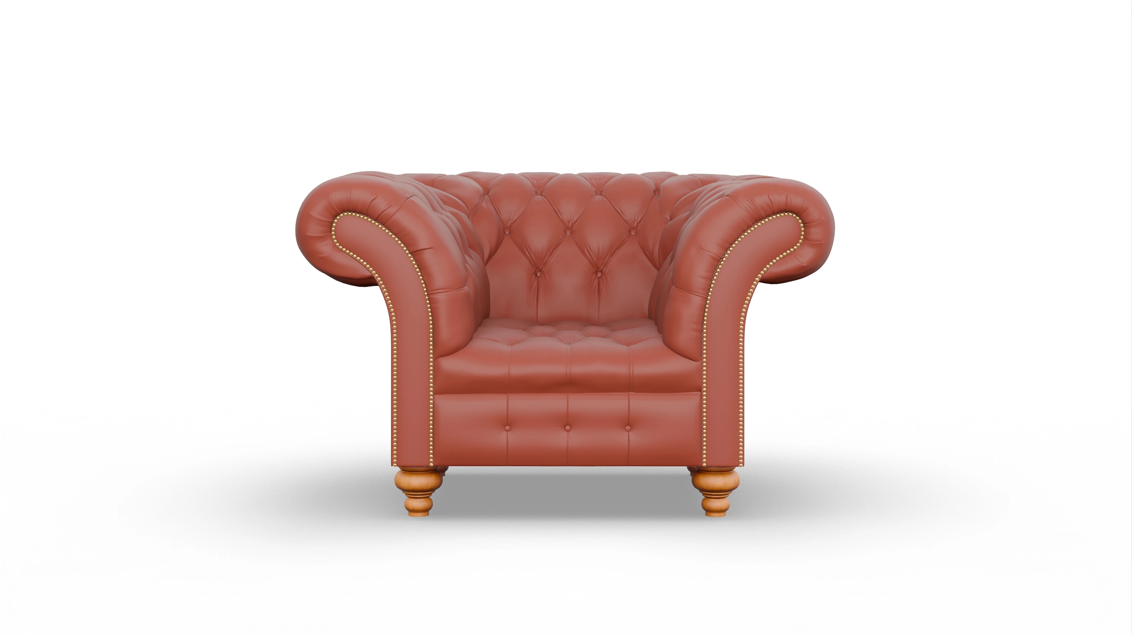 Ansicht des Produktes Mayfair Sessel in Leder orange