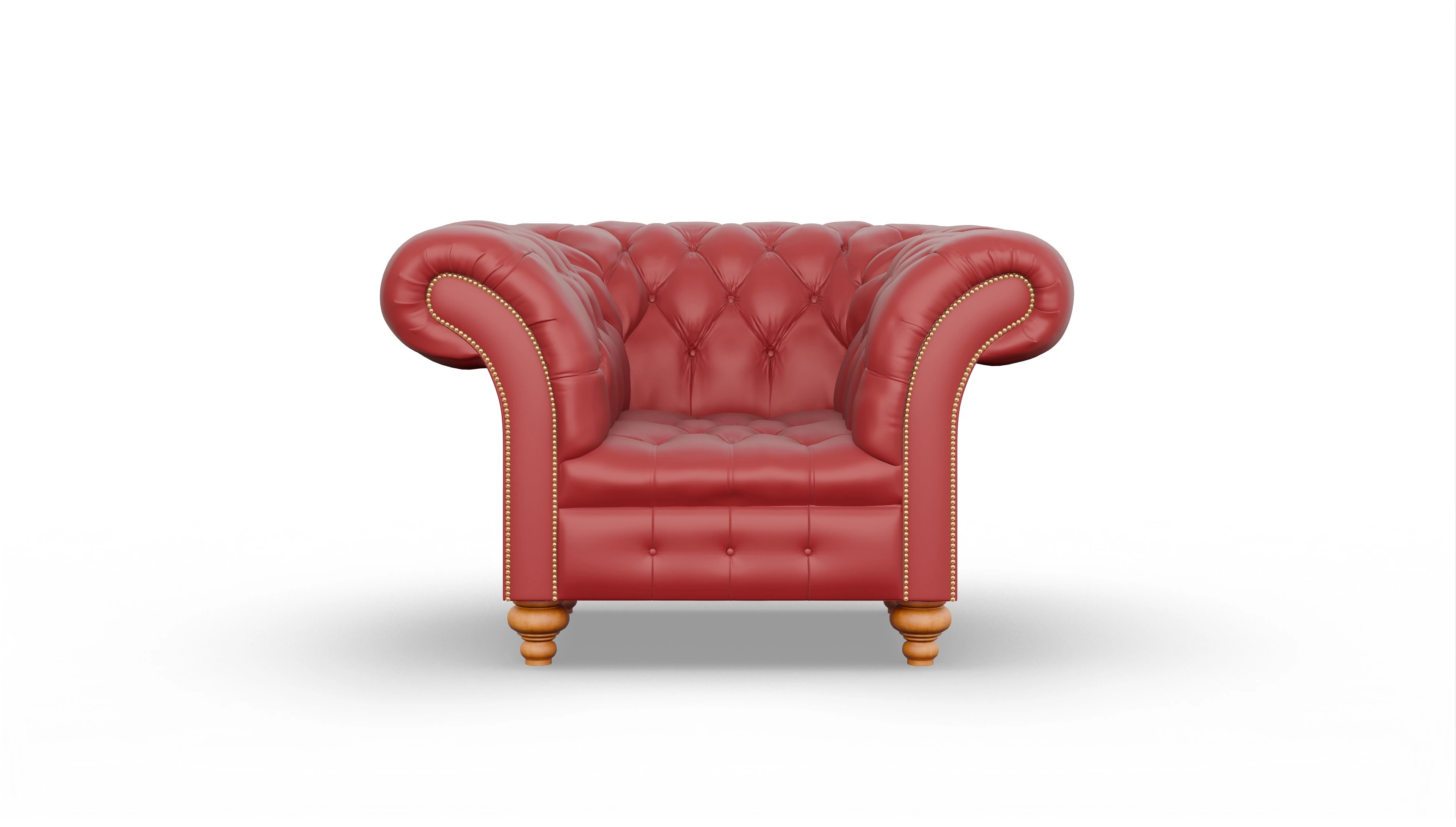 Ansicht des Produktes Mayfair Sessel in Leder rot