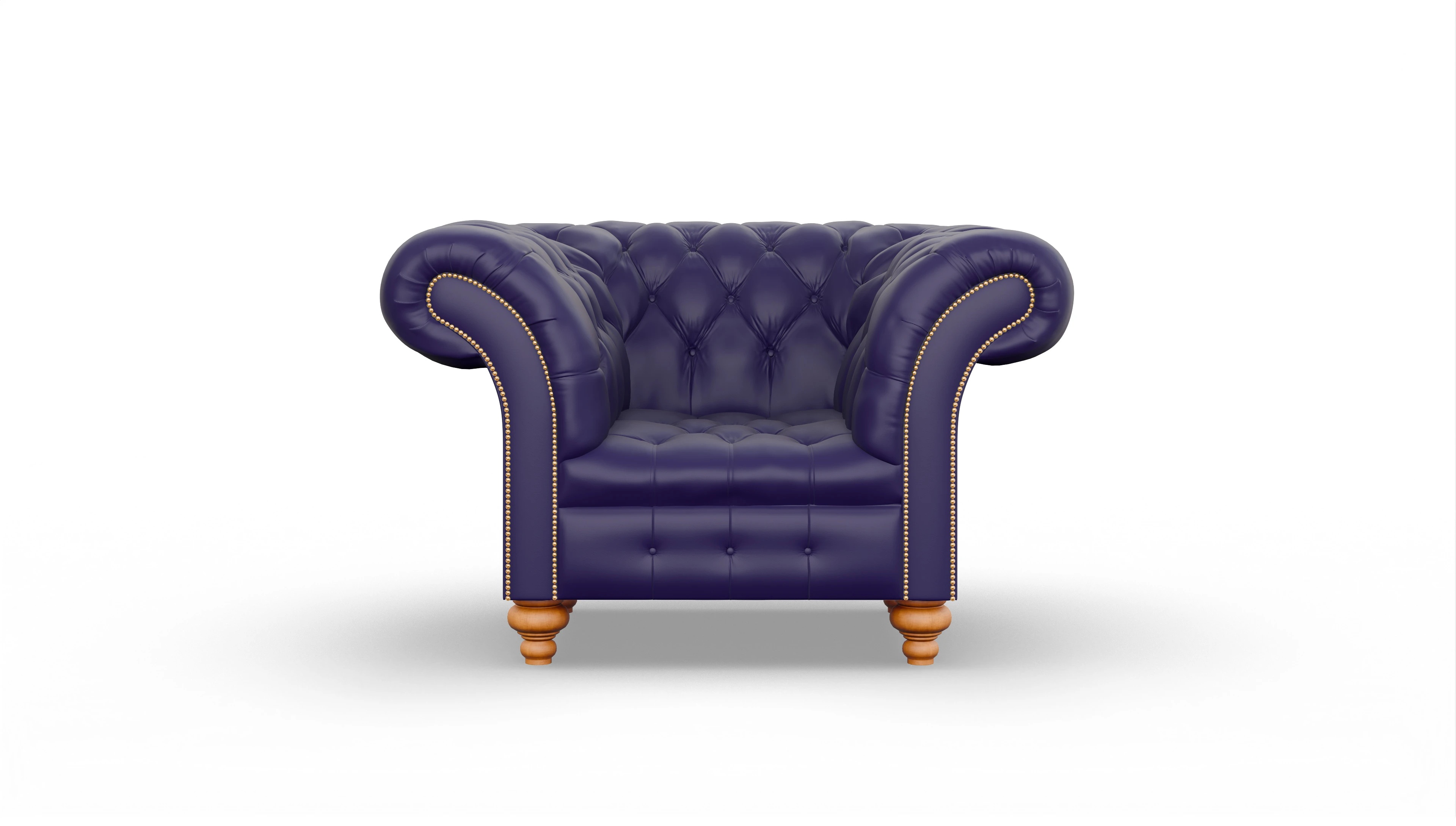 Ansicht des Produktes Mayfair Sessel in Leder blau
