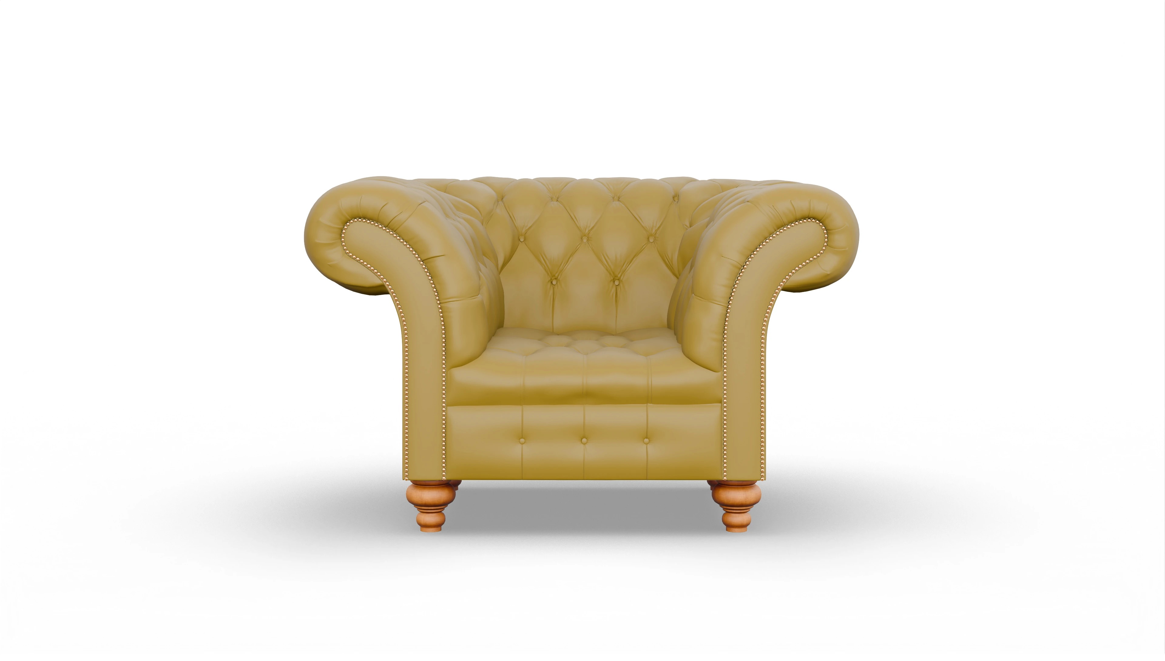 Ansicht des Produktes Mayfair Sessel in Leder gelb