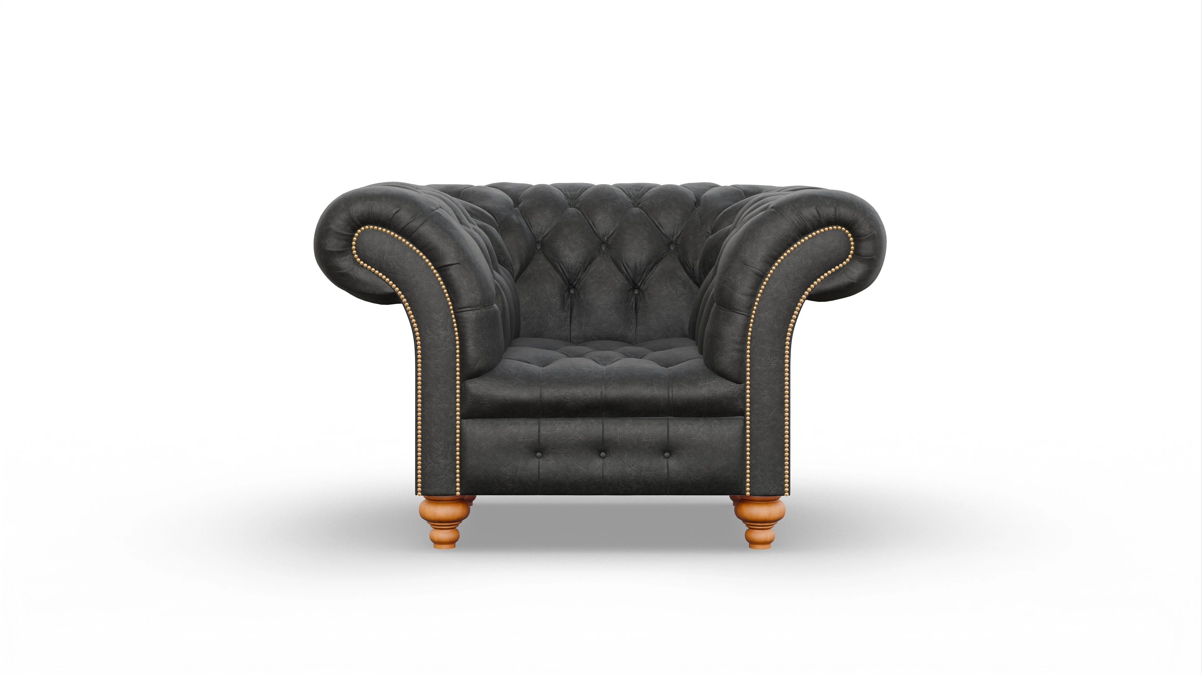 Ansicht des Produktes Mayfair Sessel in Leder schwarz