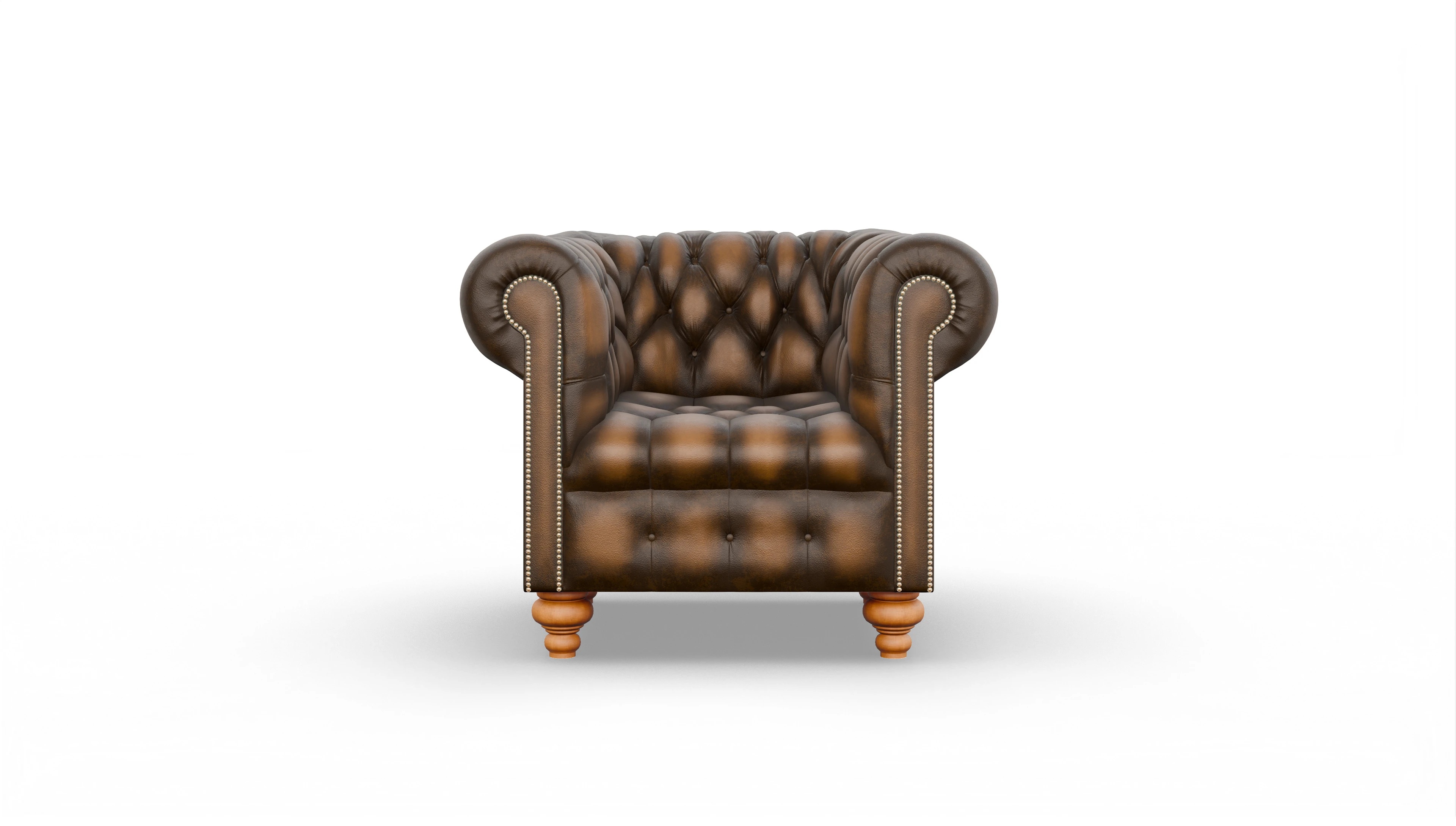 Ansicht des Produktes Liberty Sessel in Leder braun