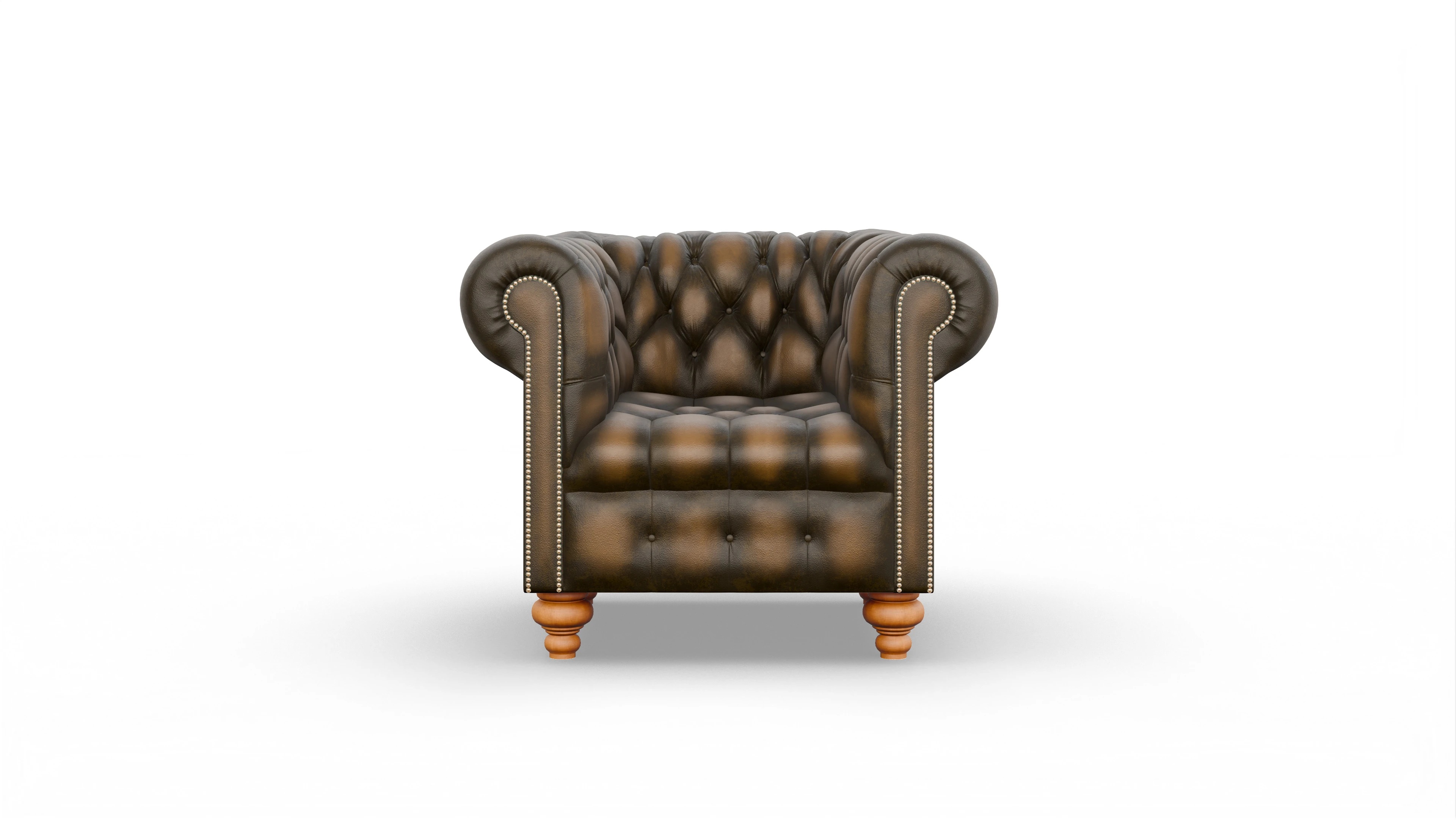 Ansicht des Produktes Liberty Sessel in Leder braun