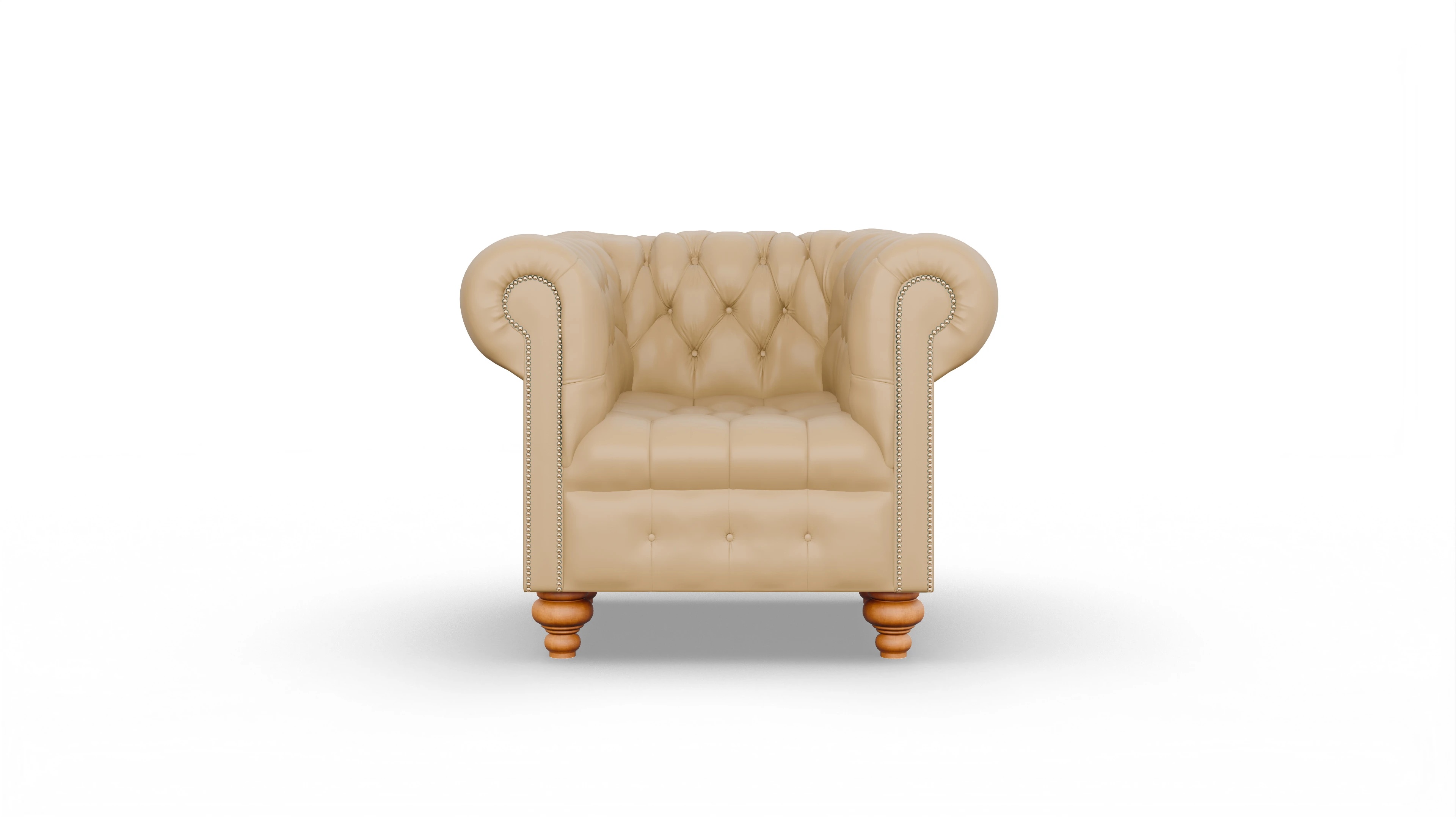 Ansicht des Produktes Liberty Sessel in Leder beige