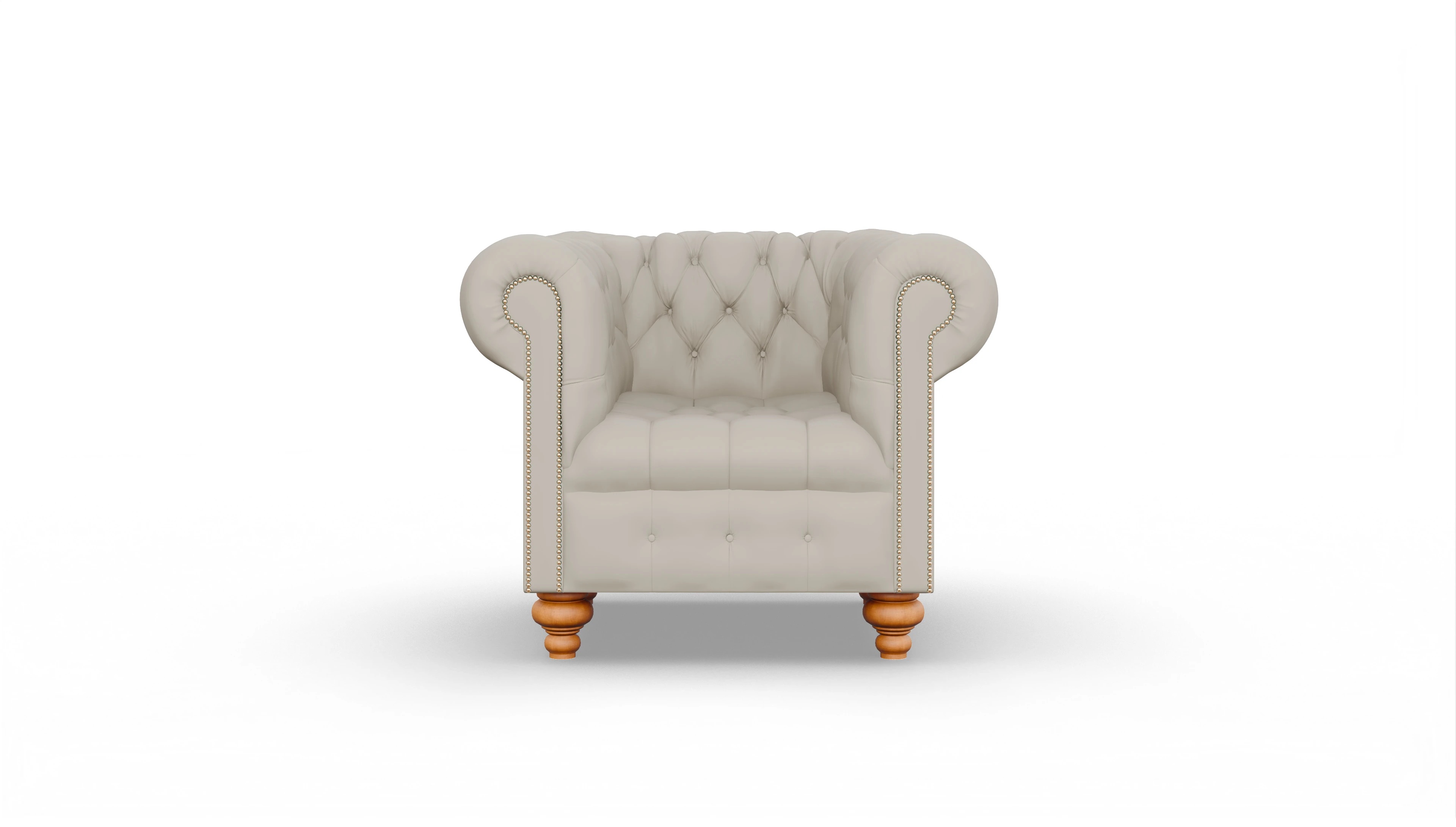 Ansicht des Produktes Liberty Sessel in Leder weiß