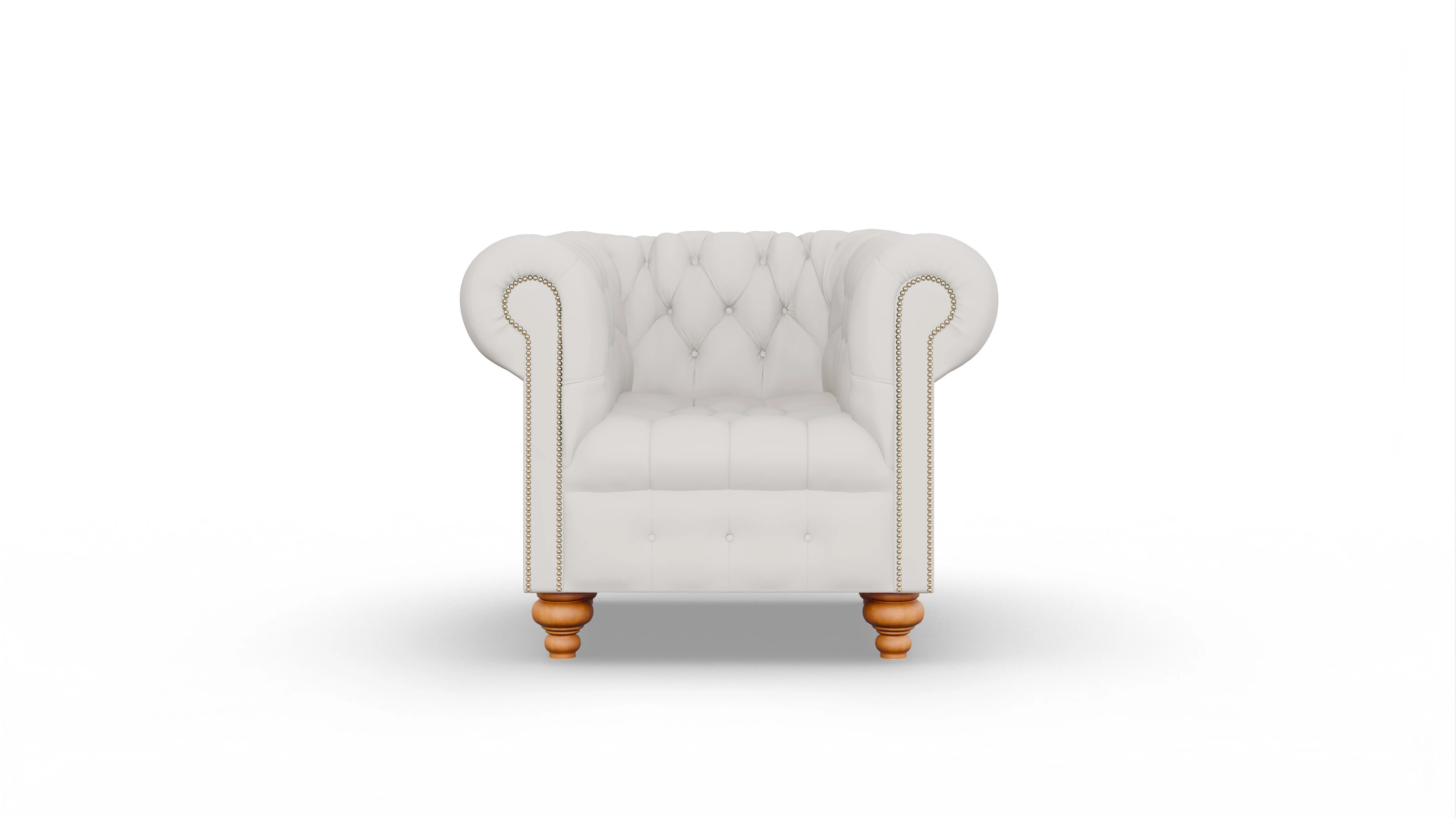 Ansicht des Produktes Liberty Sessel in Leder weiß