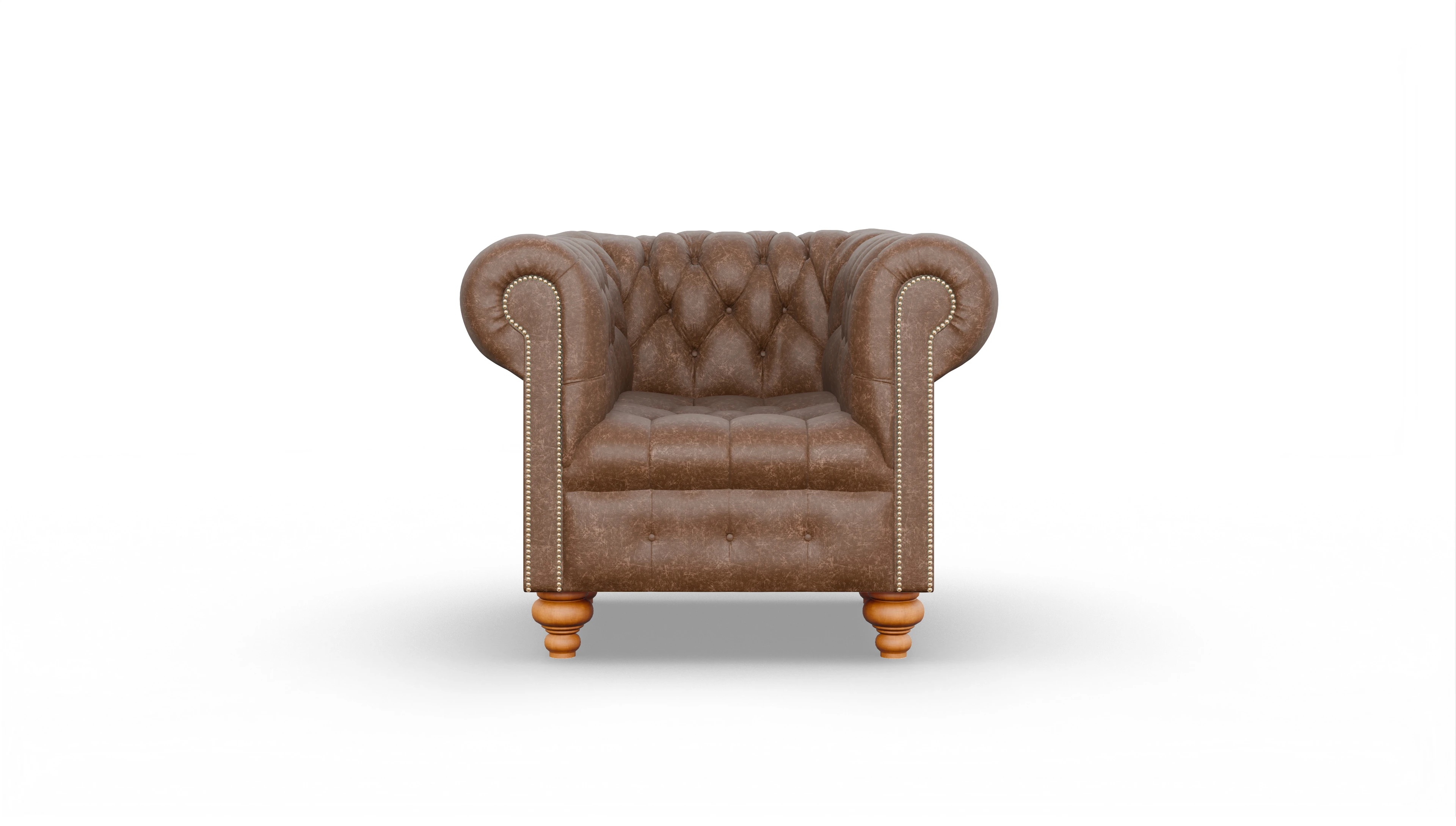 Ansicht des Produktes Liberty Sessel in Leder braun