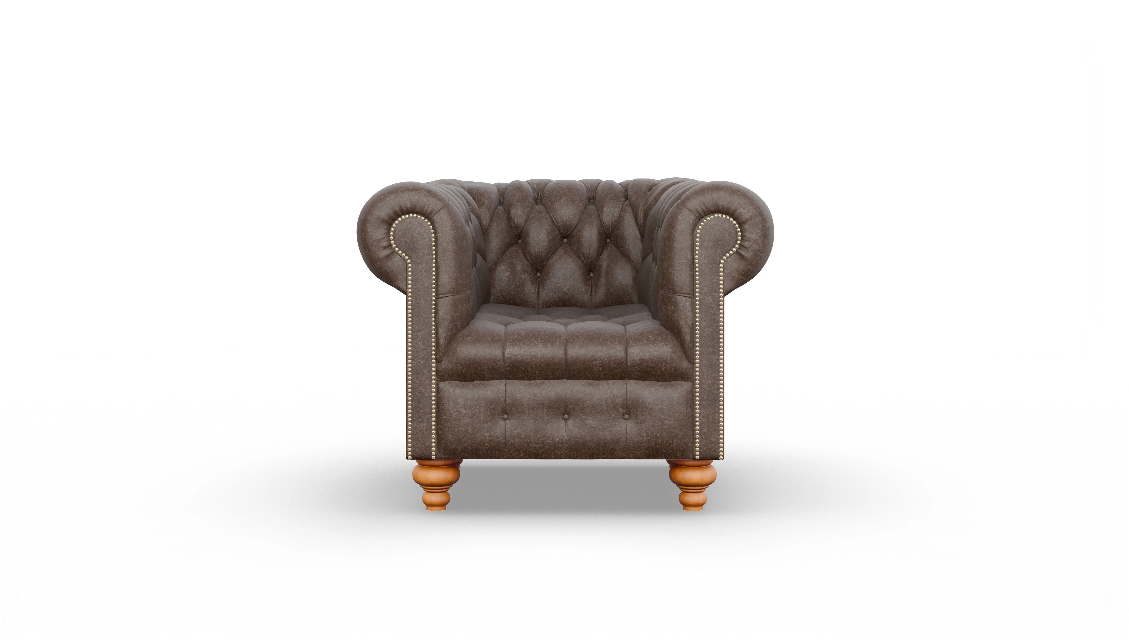 Ansicht des Produktes Liberty Sessel in Leder braun