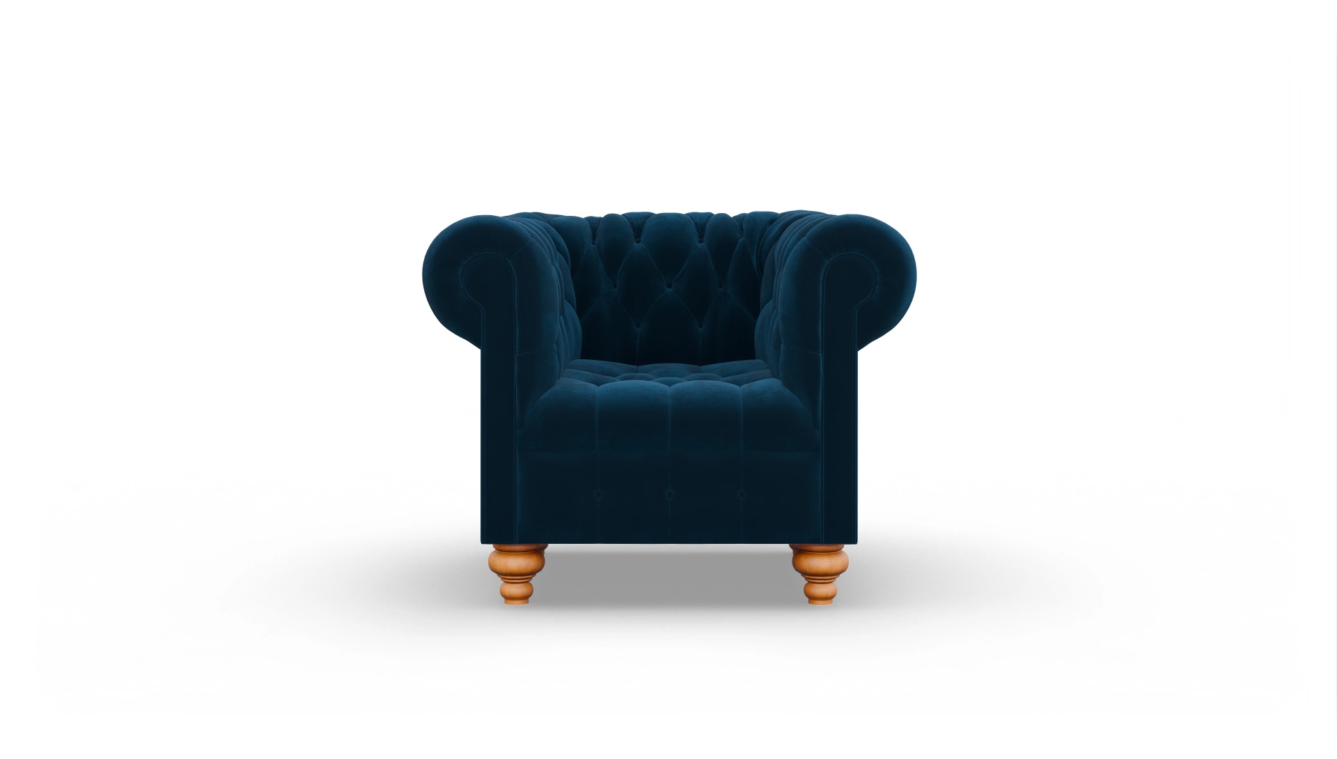 Ansicht des Produktes Liberty Sessel in Samt blau
