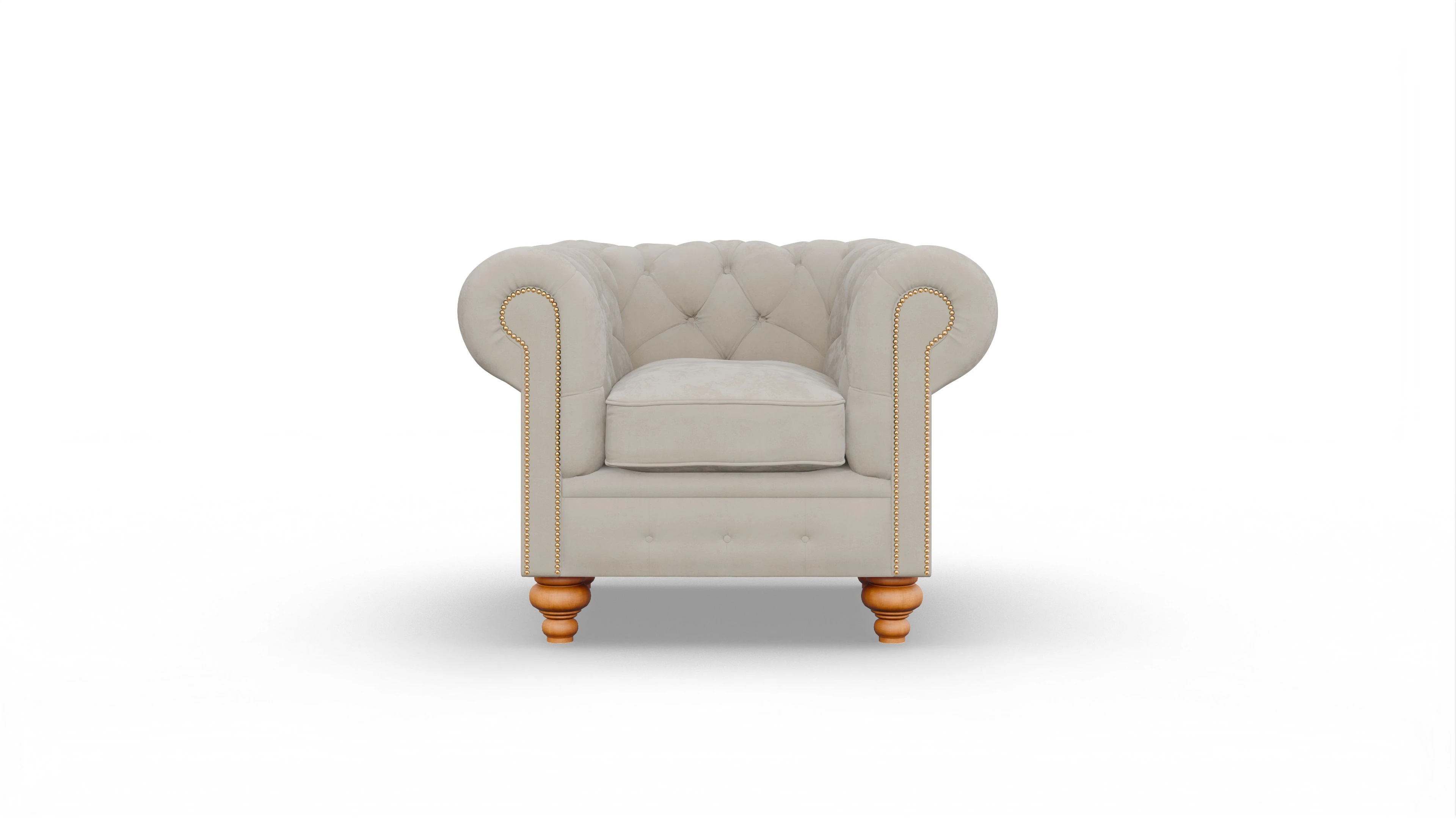 Ansicht des Produktes Trafalgar Sessel in Samt beige