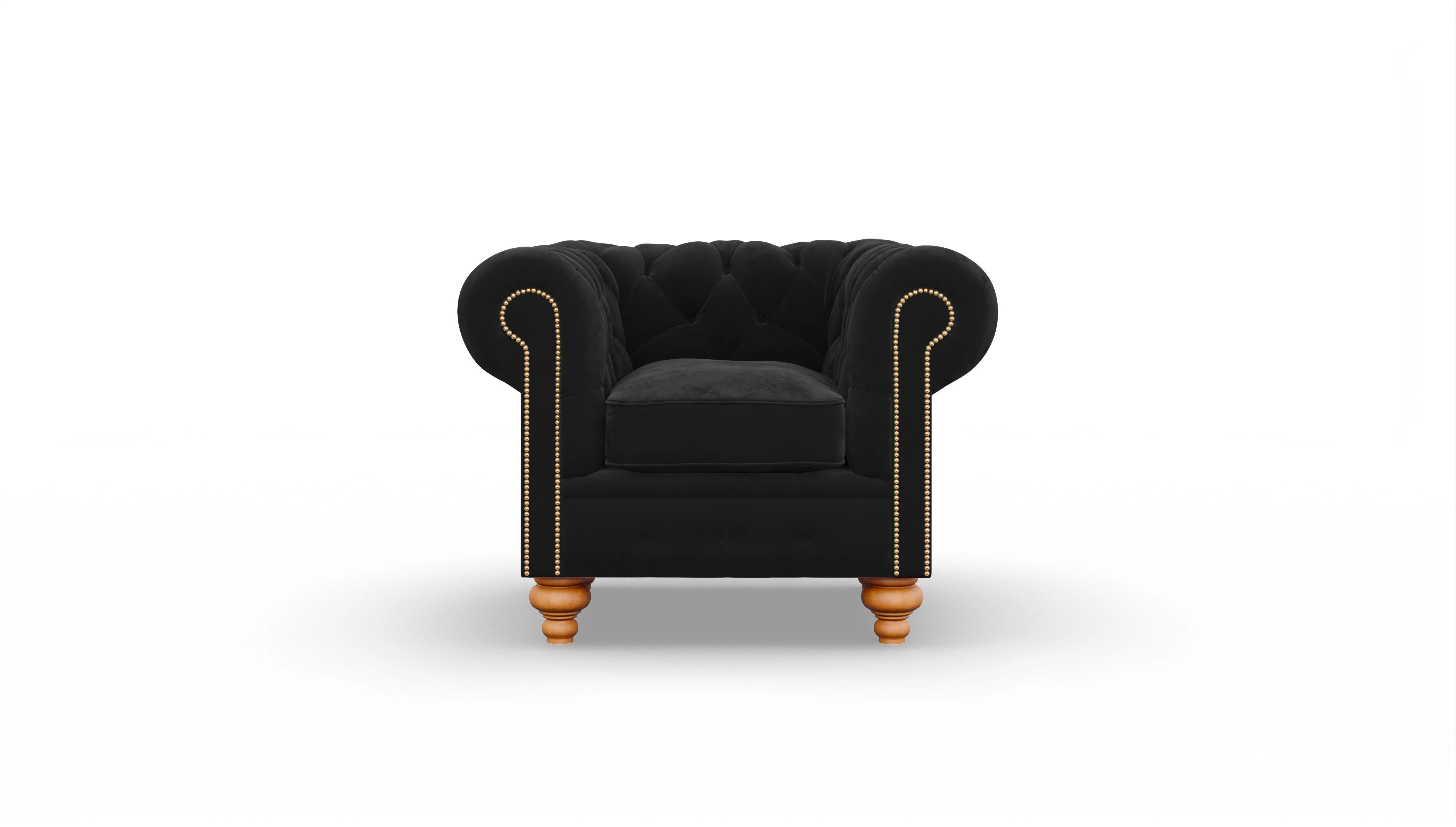 Ansicht des Produktes Trafalgar Sessel in Samt schwarz
