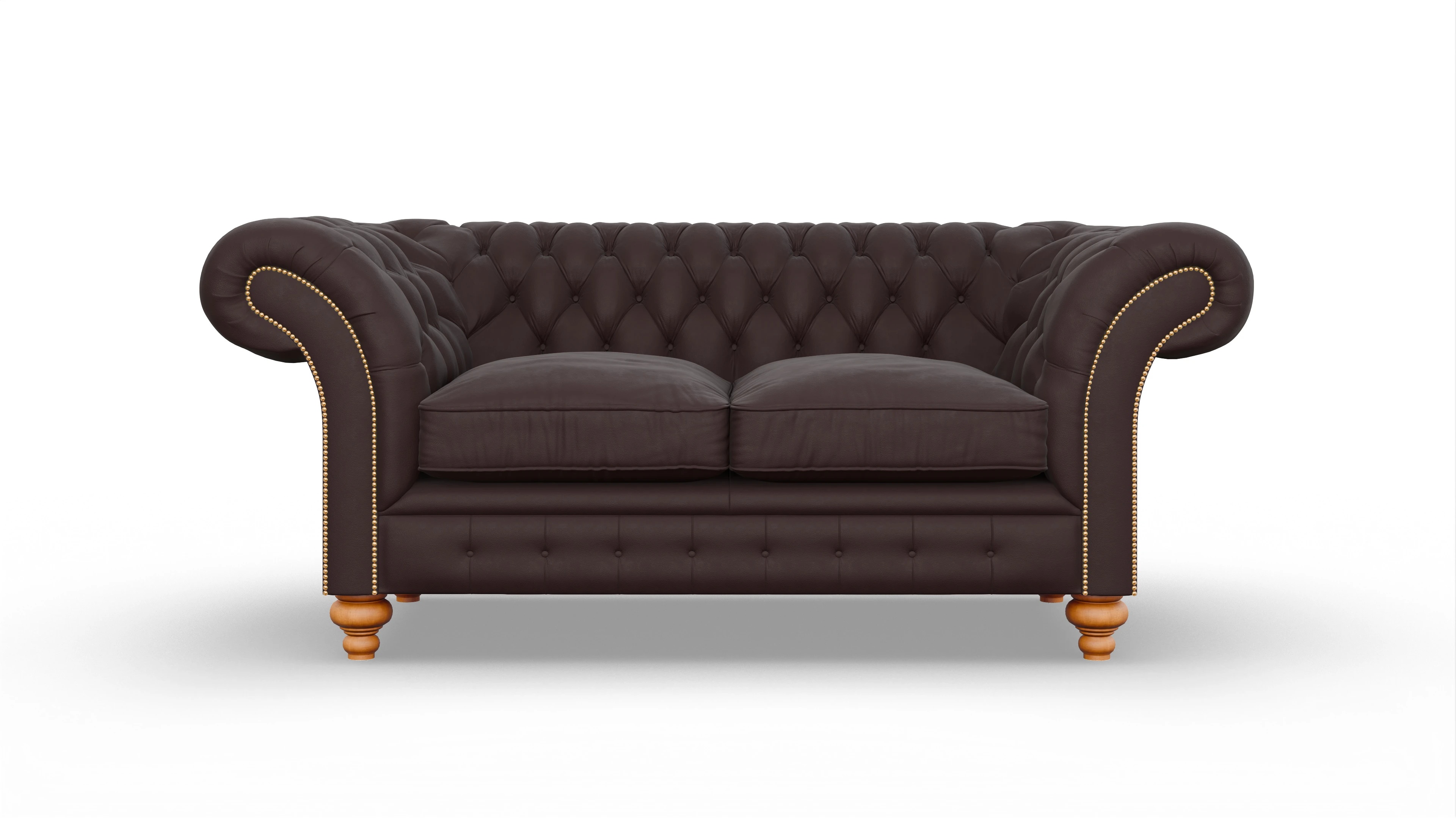 Ansicht des Produktes Knightsbridge 2-Sitzer in Leder braun