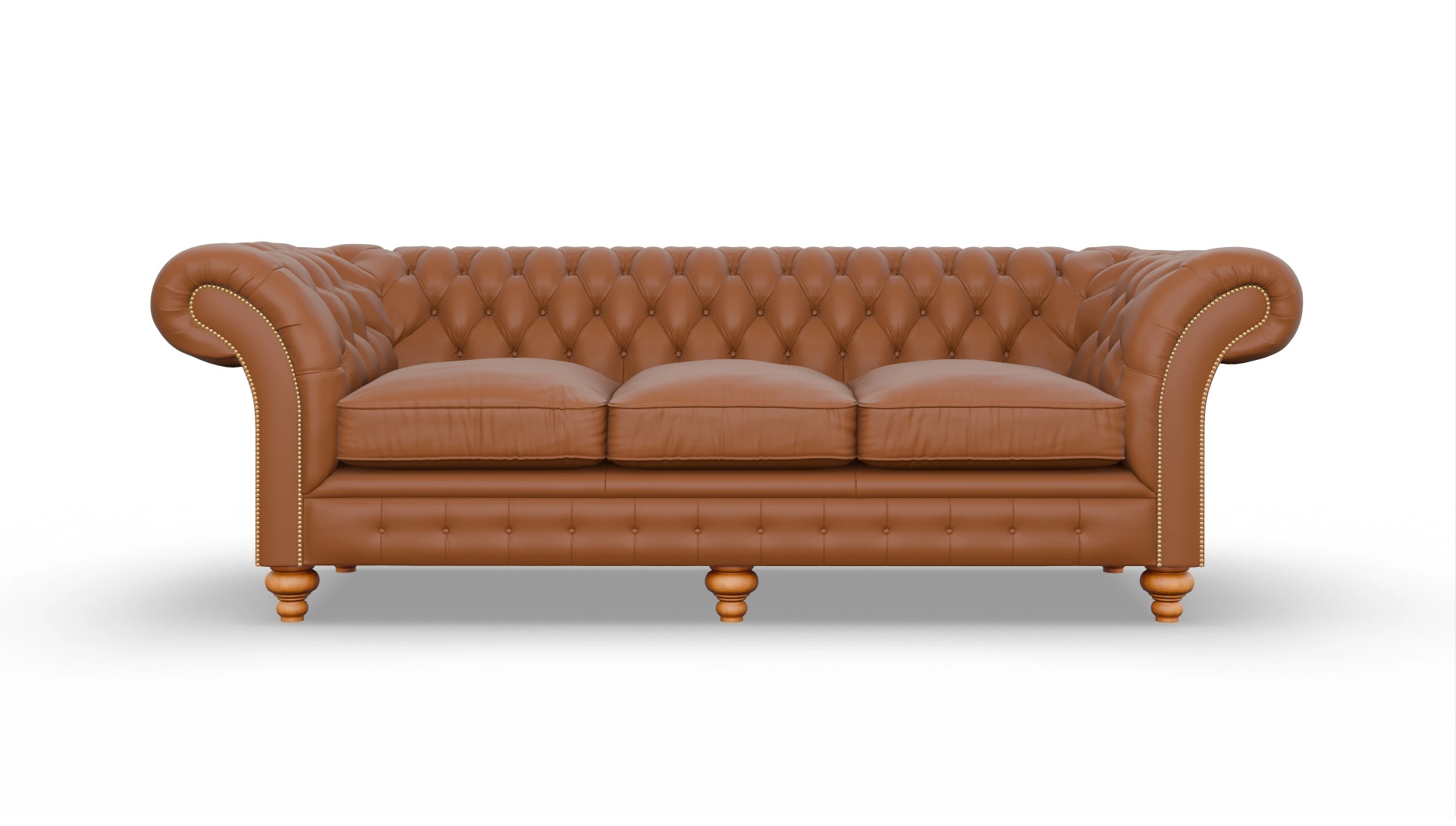 Ansicht des Produktes Knightsbridge 4-Sitzer in Leder braun