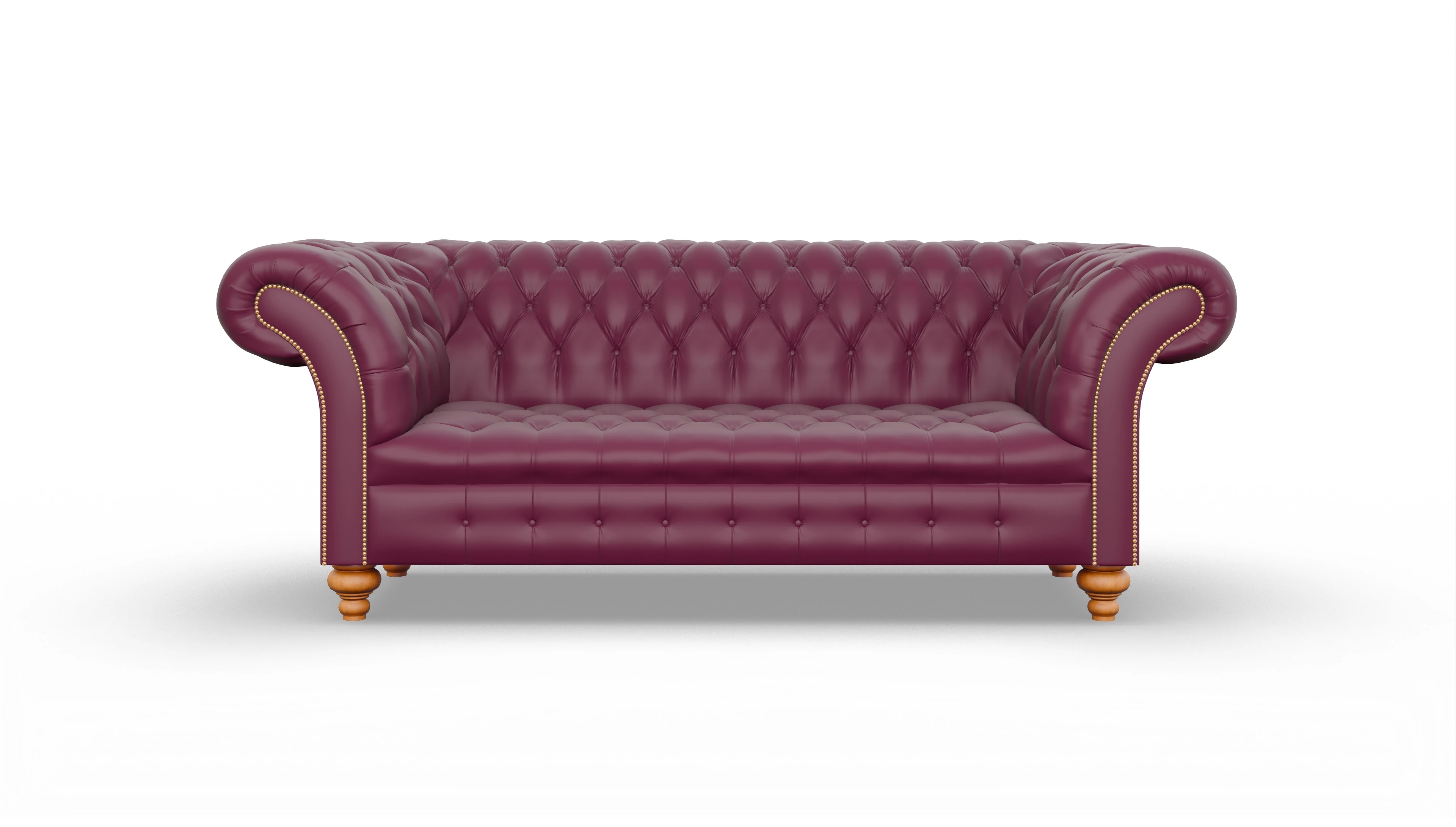 Ansicht des Produktes Mayfair 3-Sitzer in Leder rot
