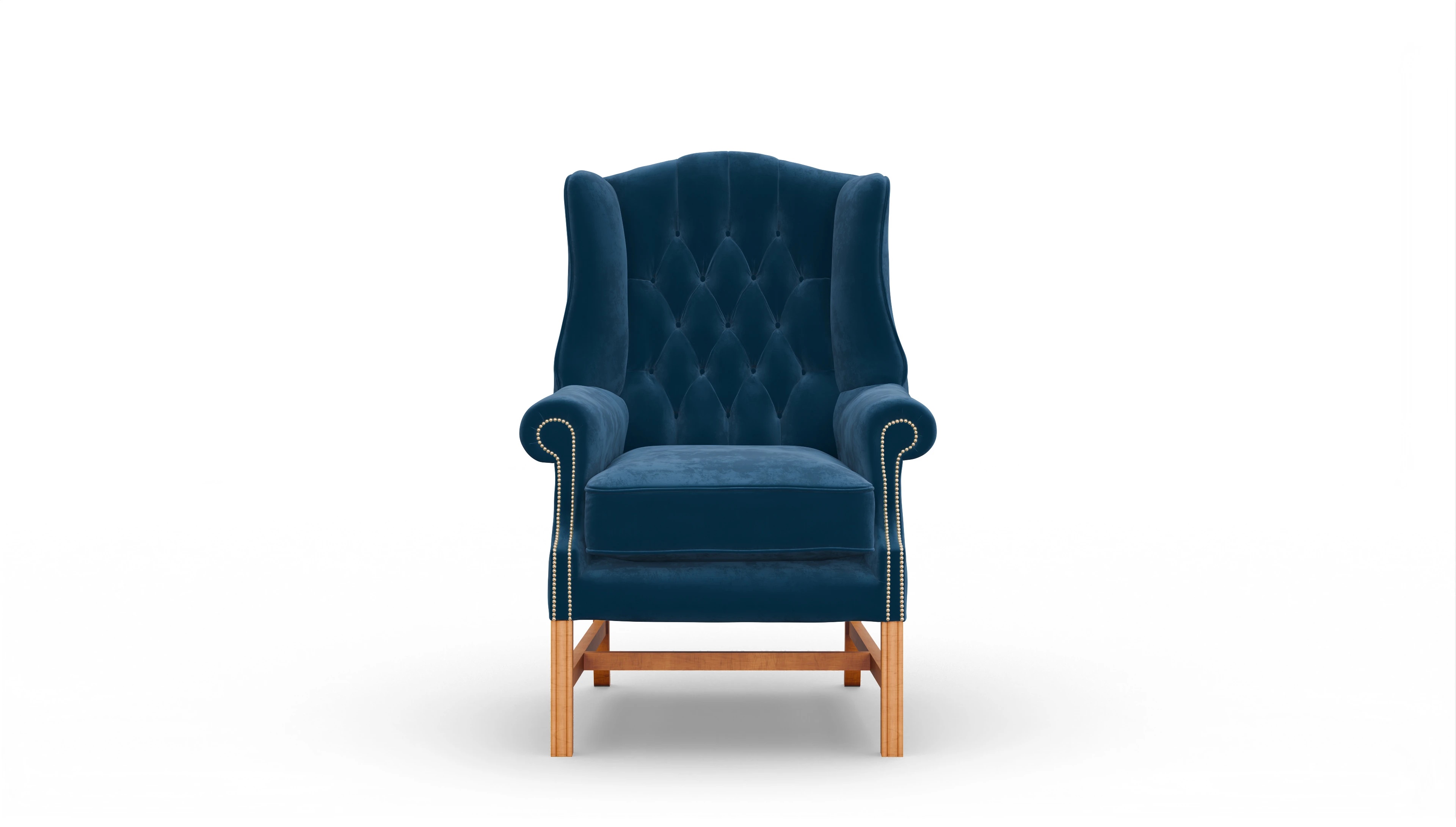 Ansicht des Produktes Sherlock Sessel in Samt blau