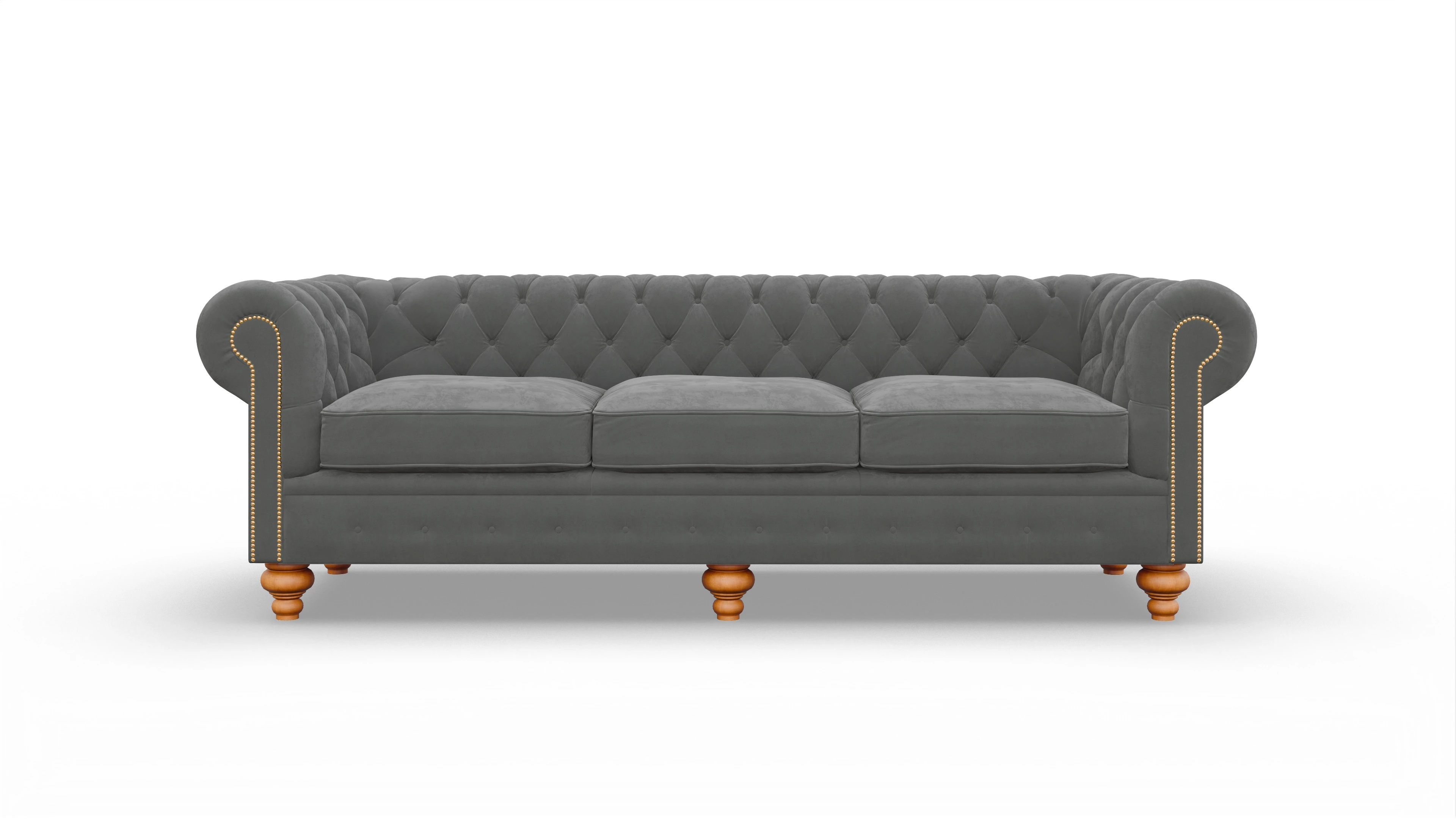 Ansicht des Produktes Trafalgar 4-Sitzer in Samt grau