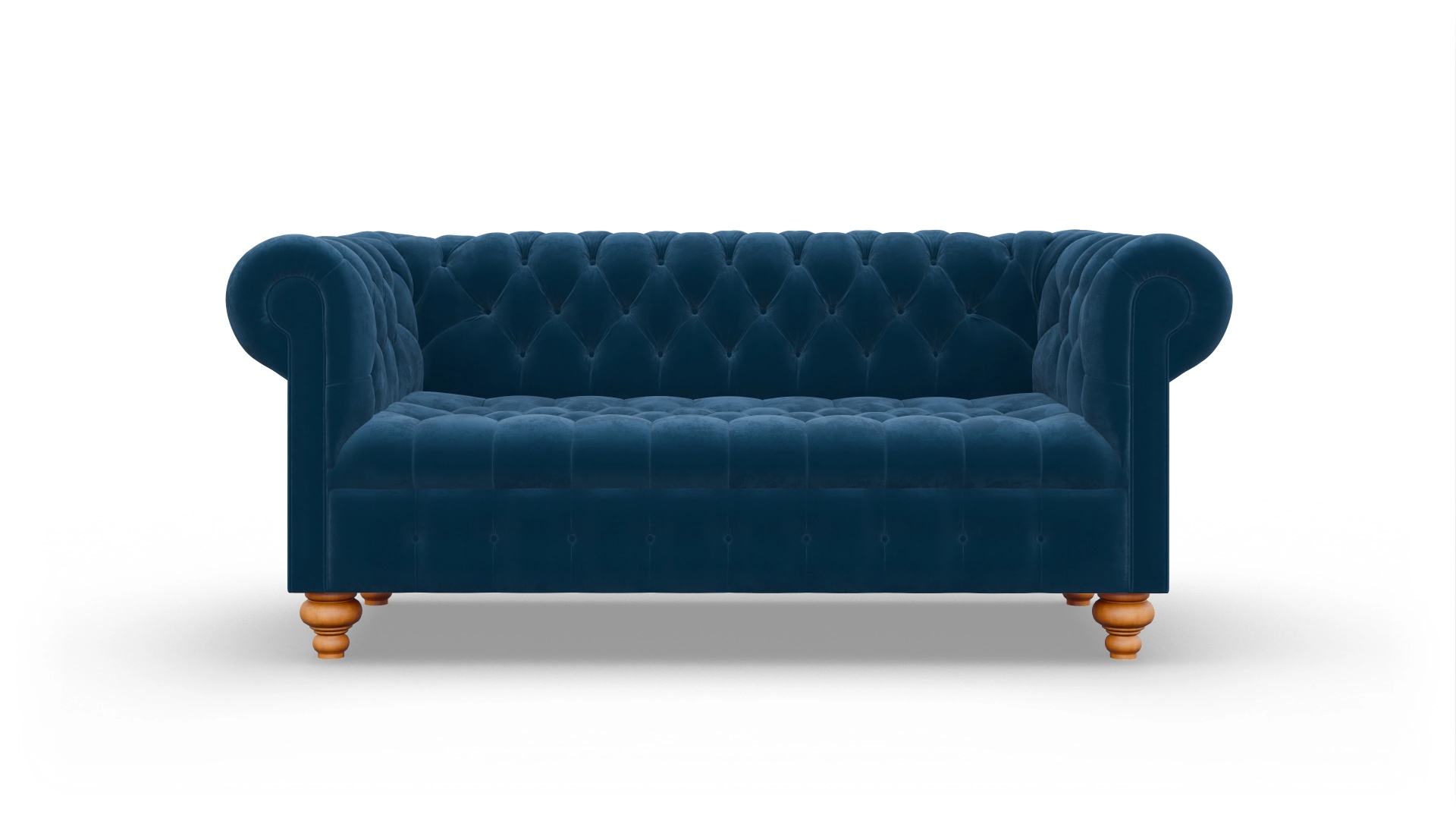 Ansicht des Produktes Liberty 3-Sitzer in Samt blau