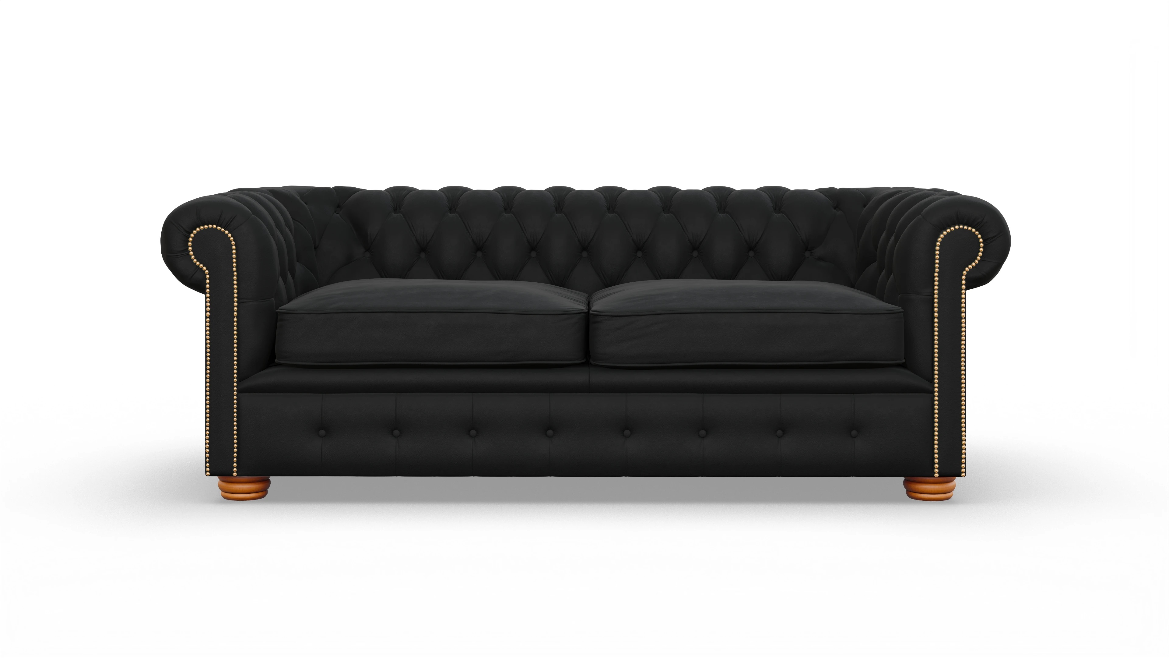 Ansicht des Produktes Carnaby 3-Sitzer in Leder schwarz