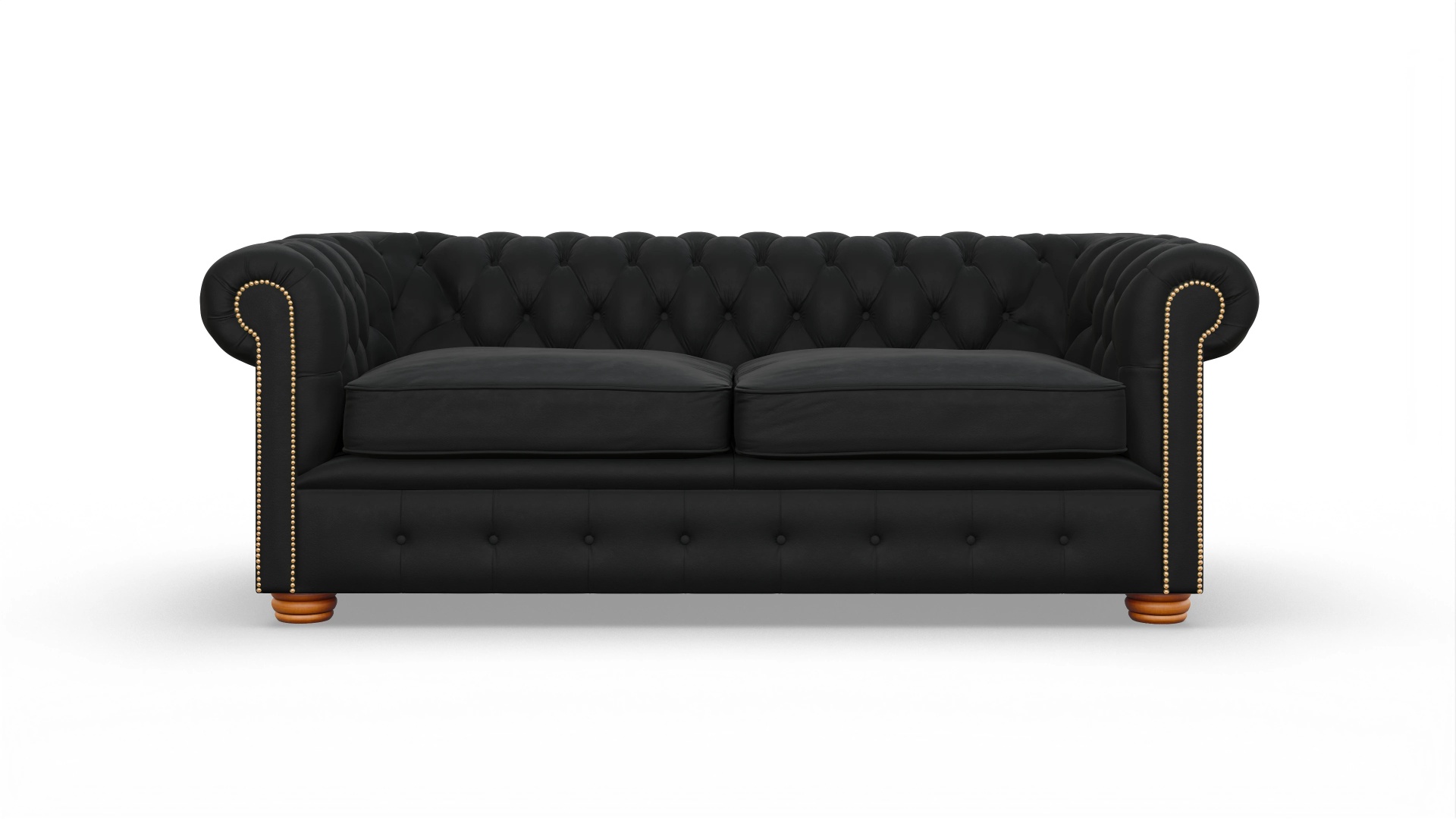 Ansicht des Produktes Carnaby 3-Sitzer in Leder schwarz