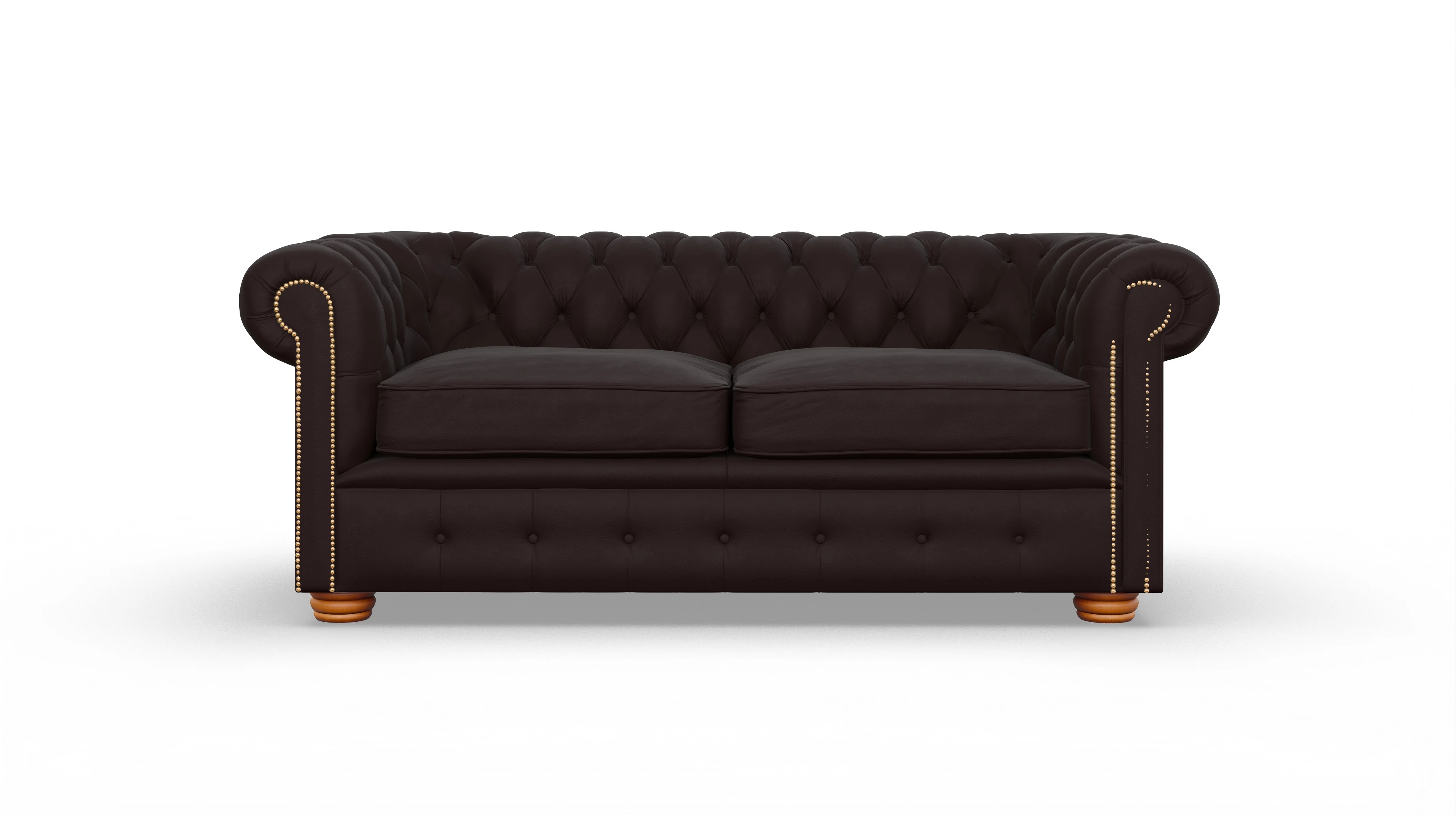 Chesterfield Sofa Carnaby Ansicht des Produktes Carnaby 2,5-Sitzer in Leder braun