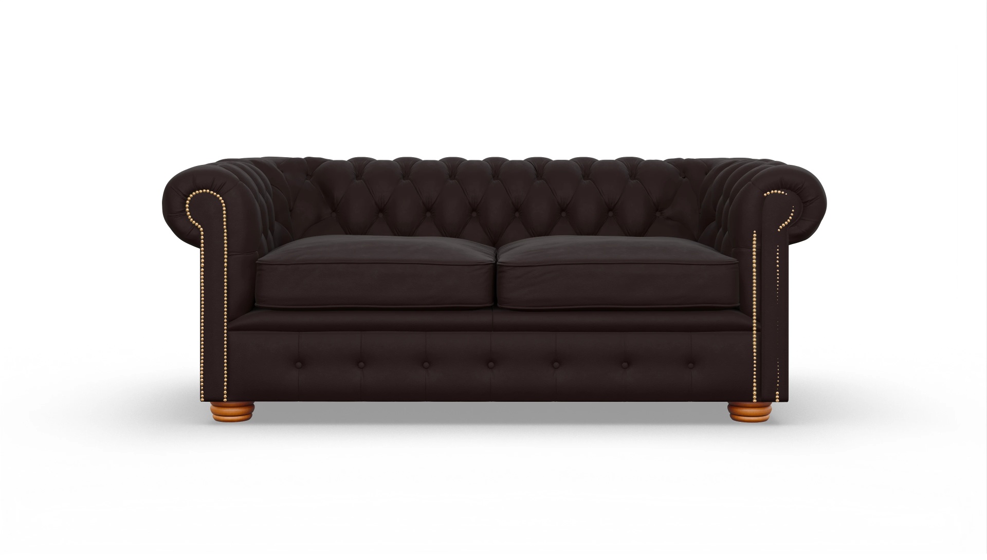 Chesterfield Sofa Carnaby Ansicht des Produktes Carnaby 2,5-Sitzer in Leder braun