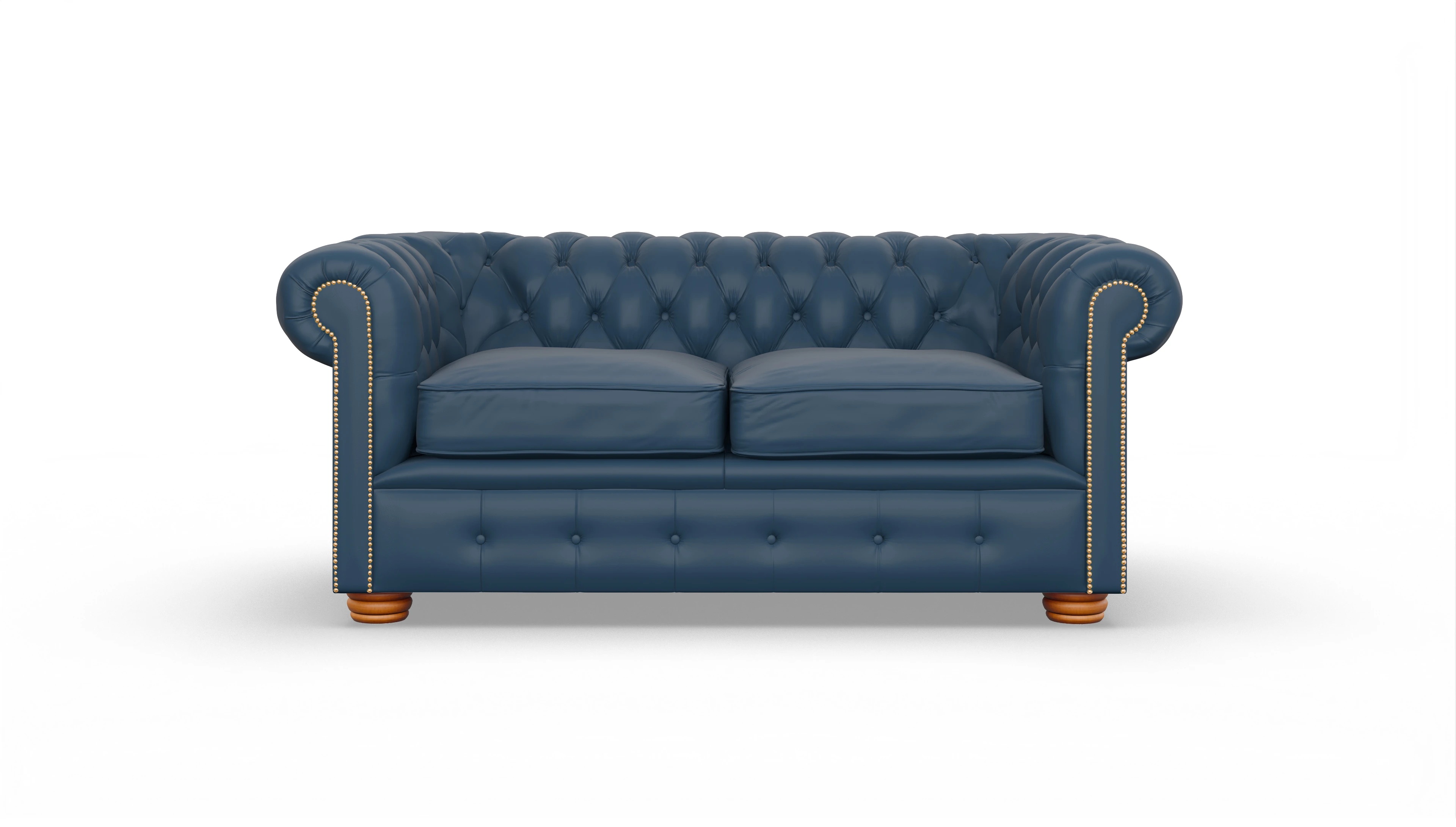 Ansicht des Produktes Carnaby 2-Sitzer in Leder blau