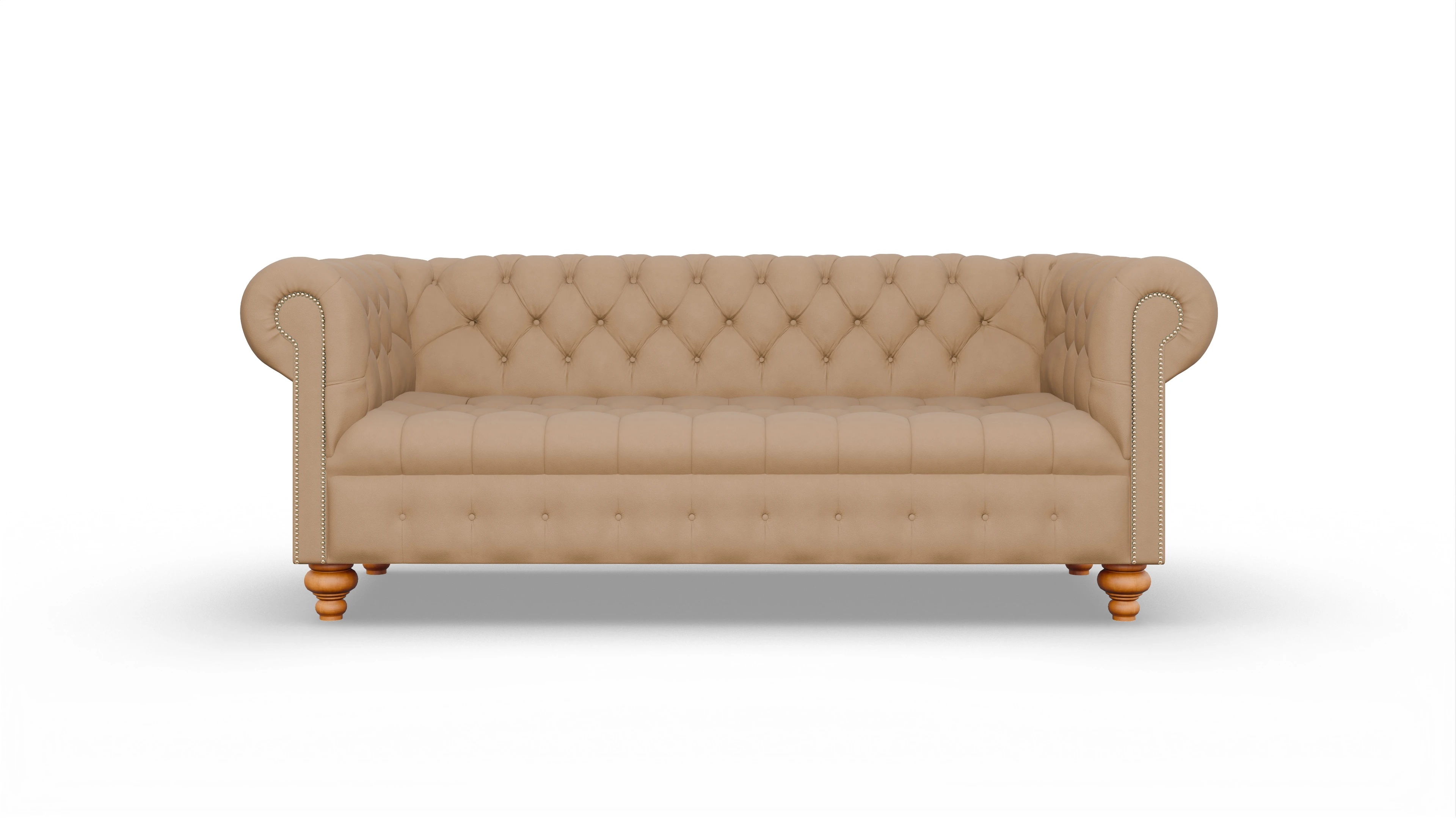 Victorian Chesterfield Sofa Liberty Ansicht des Produktes Liberty 3,5-Sitzer in Leder braun