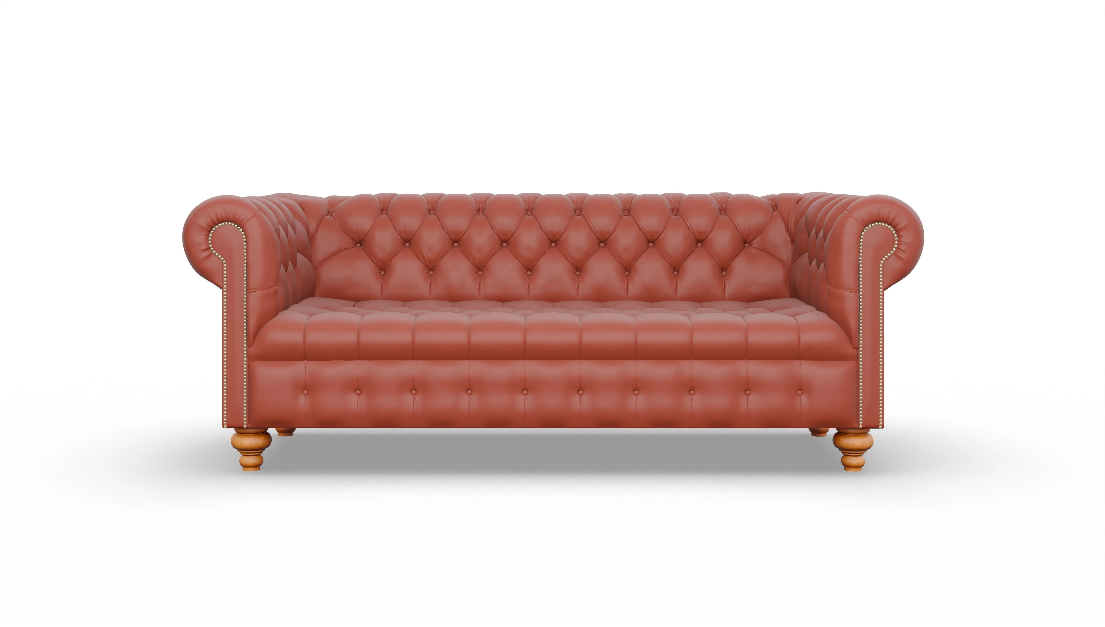 Ansicht des Produktes Liberty 3,5-Sitzer in Leder orange