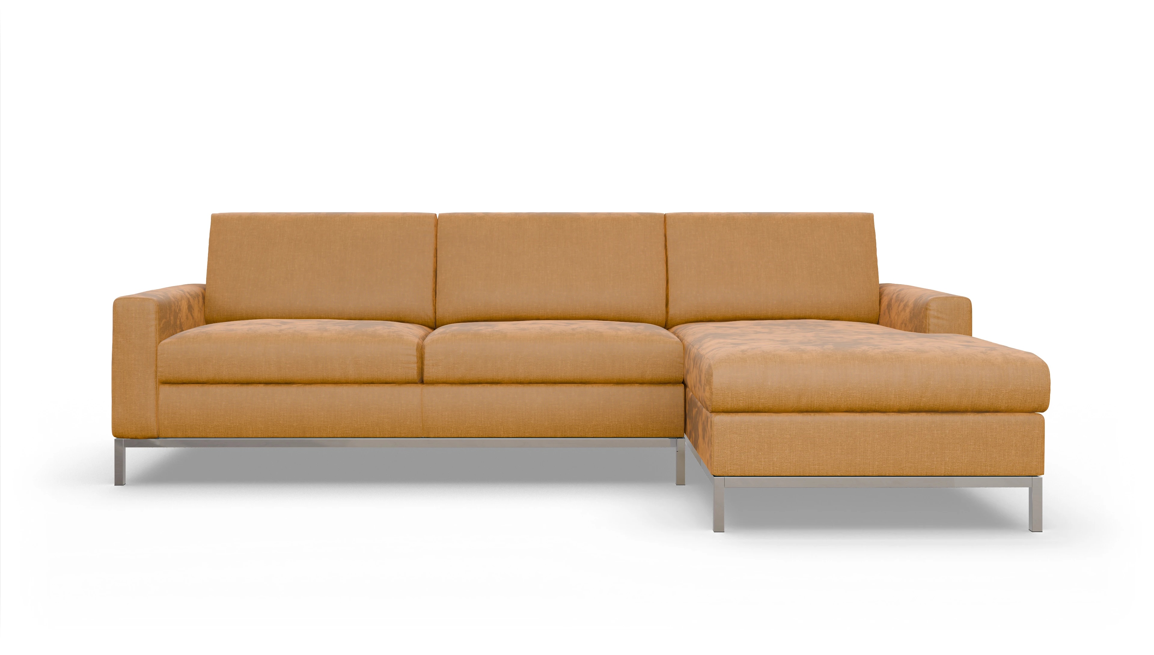 Ansicht des Produktes Paglia Sofa mit Rec rechts in Stoff braun