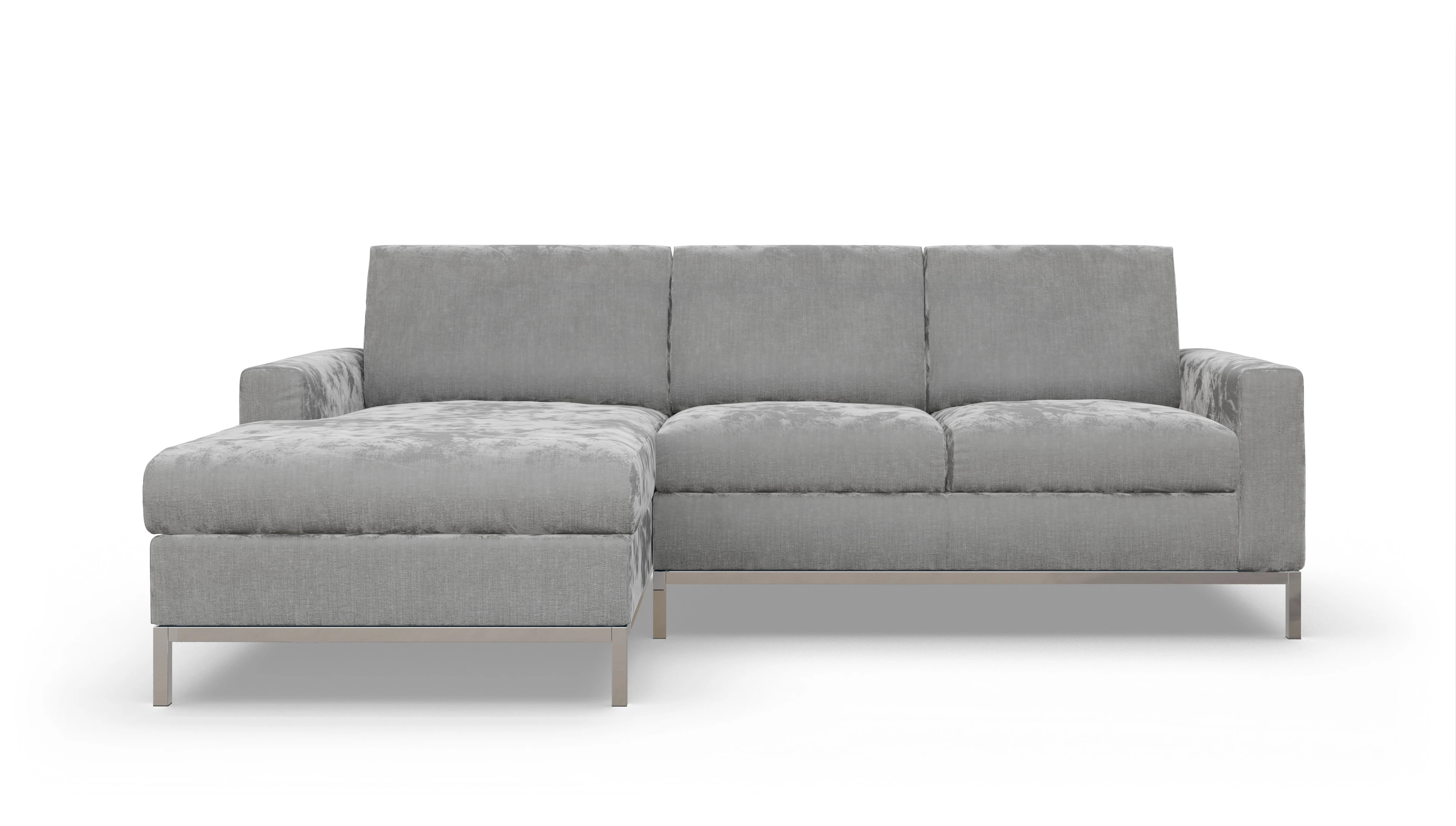 Ansicht des Produktes Paglia Sofa mit Rec links in Stoff grau