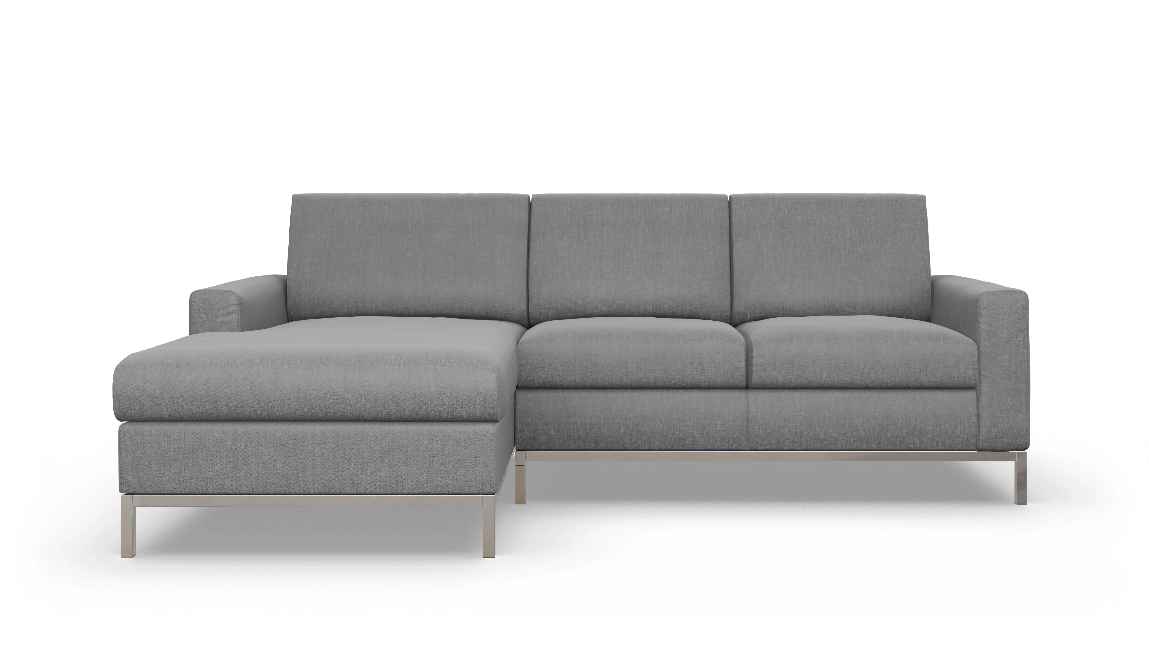 Ansicht des Produktes Paglia Sofa mit Rec links in Stoff grau