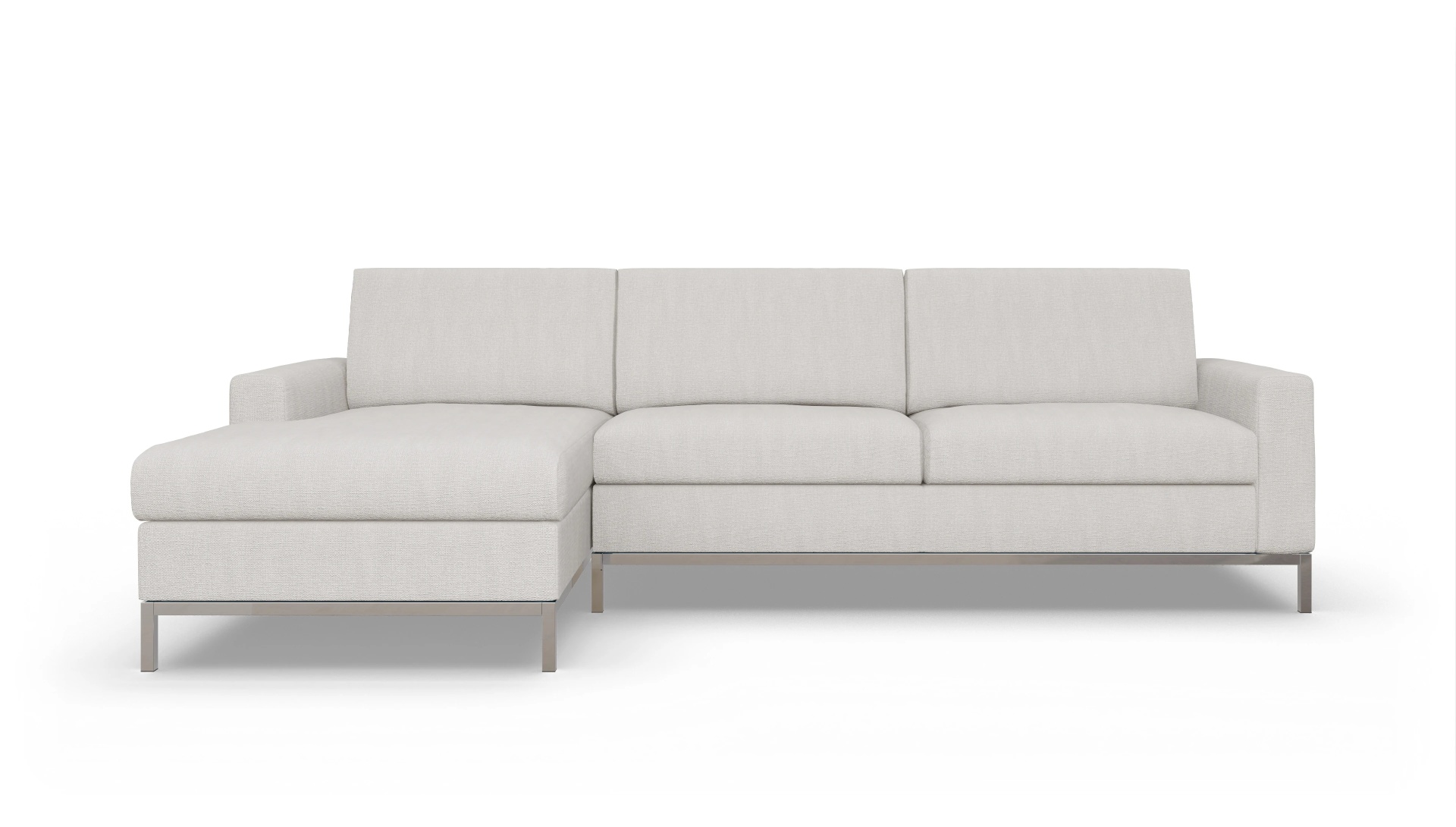 Ansicht des Produktes Paglia Sofa mit Rec links in Stoff weiß