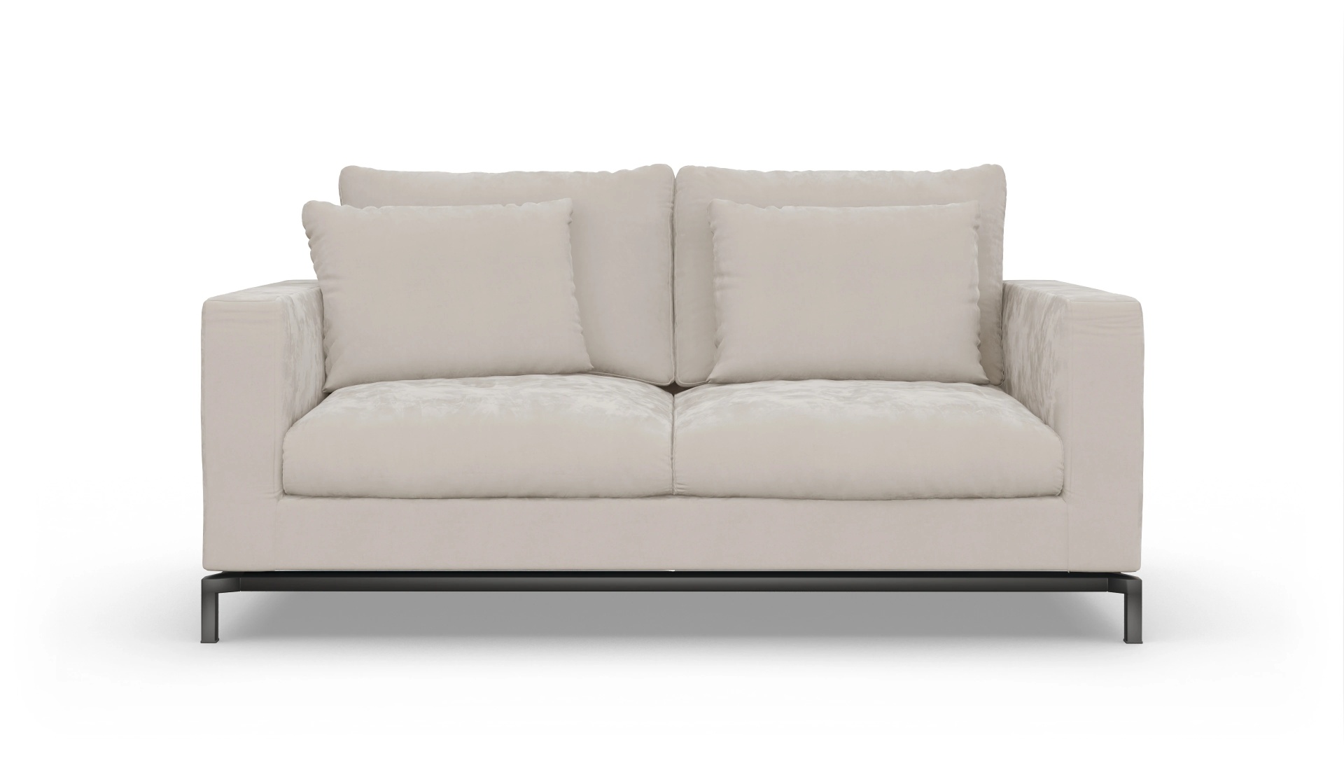 Design-Couch Fenice Ansicht des Produktes Fenice 2,5-Sitzer in weiß