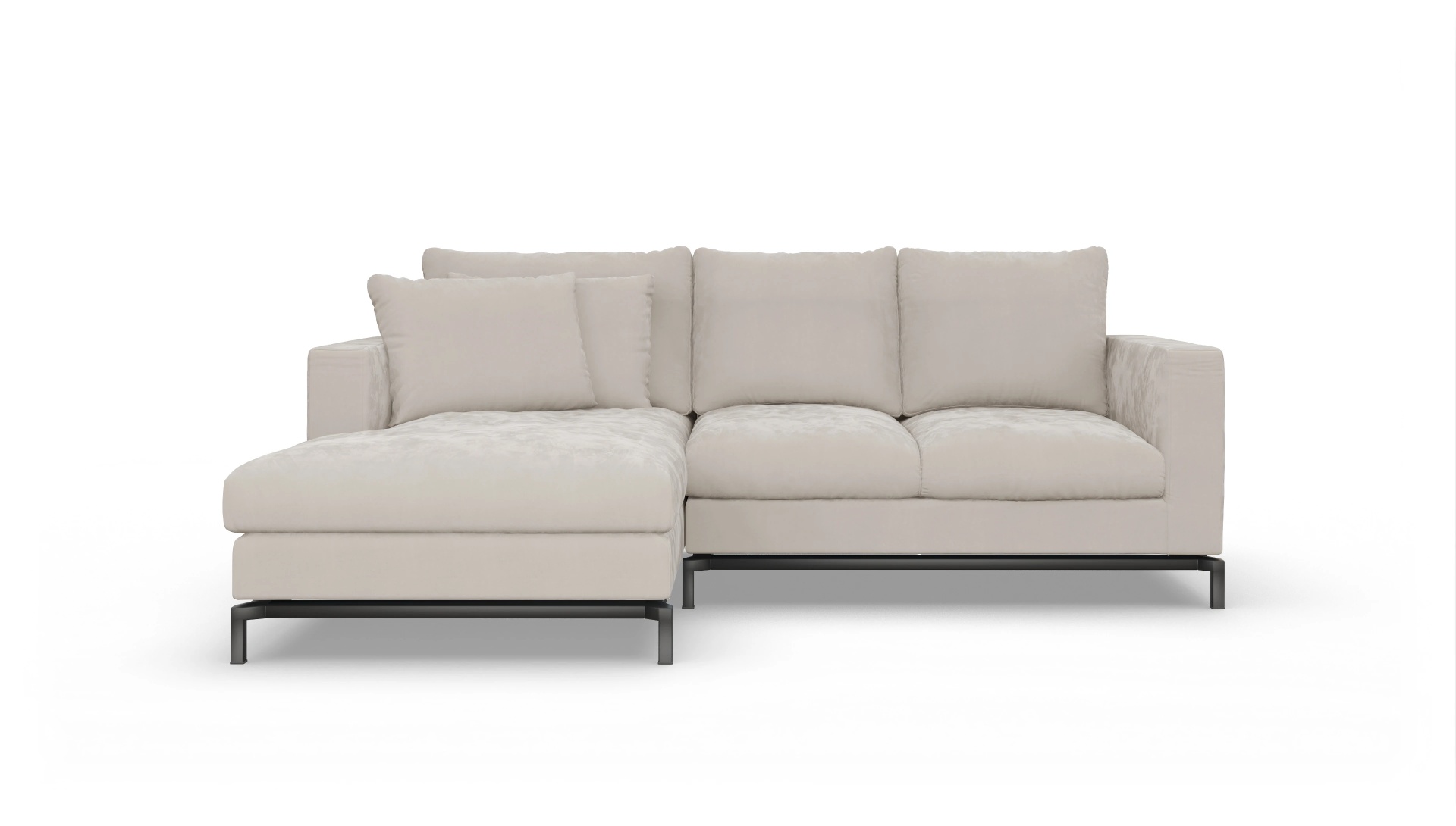 Ansicht des Produktes Fenice Sofa mit Rec links in weiß