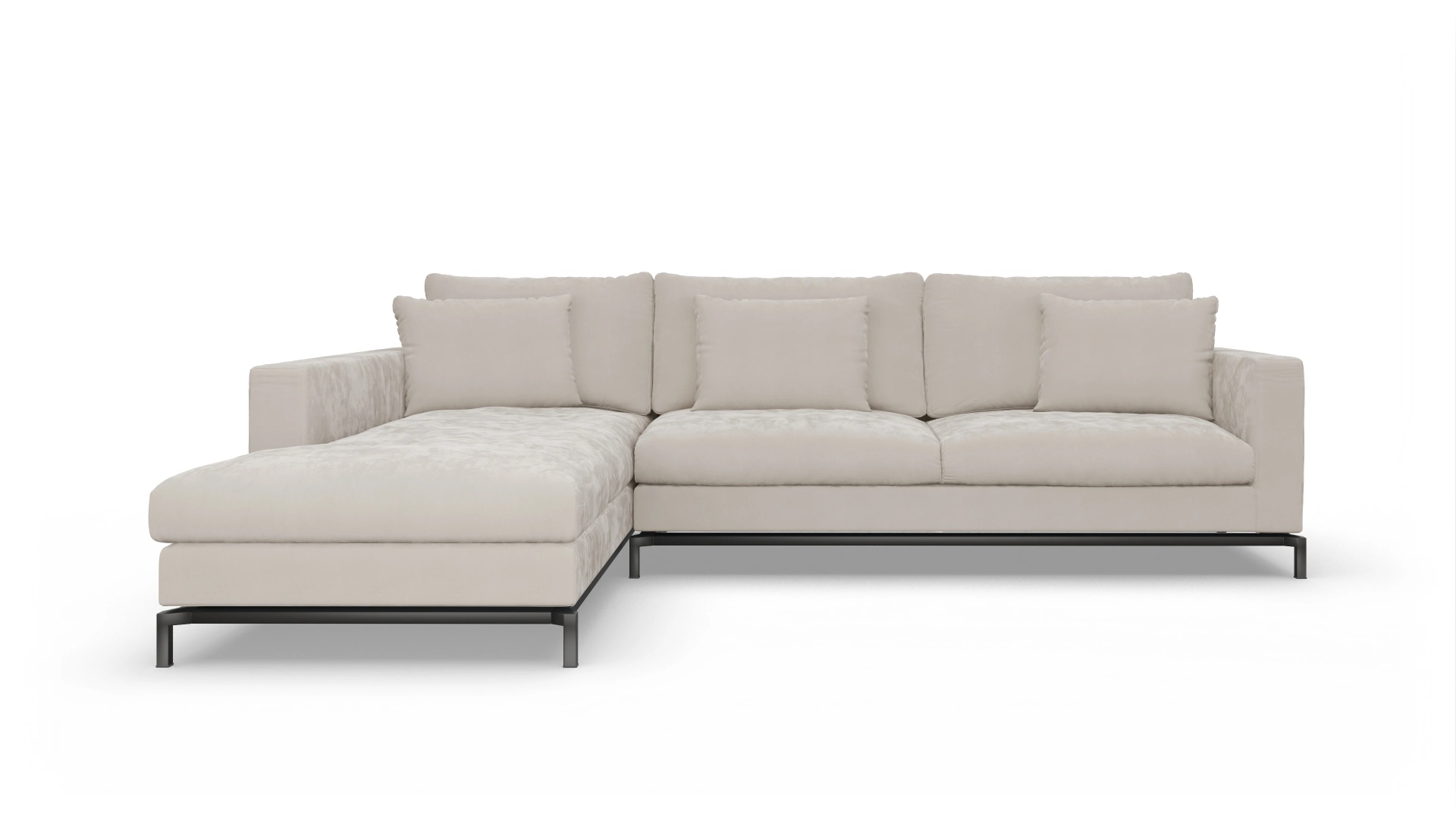 Ansicht des Produktes Fenice Sofa mit Rec links in weiß