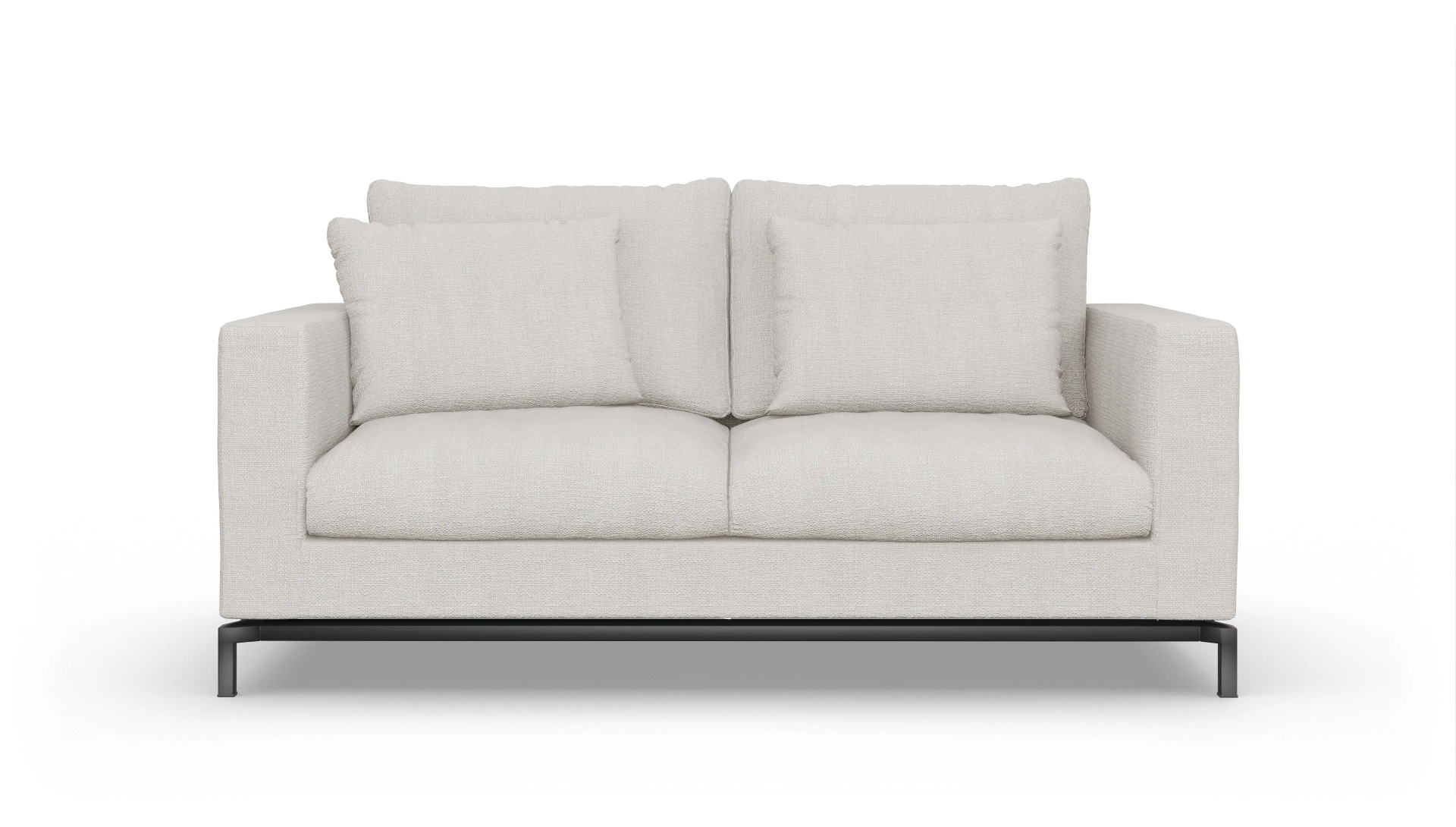 Design-Couch Fenice Ansicht des Produktes Fenice 2,5-Sitzer in weiß
