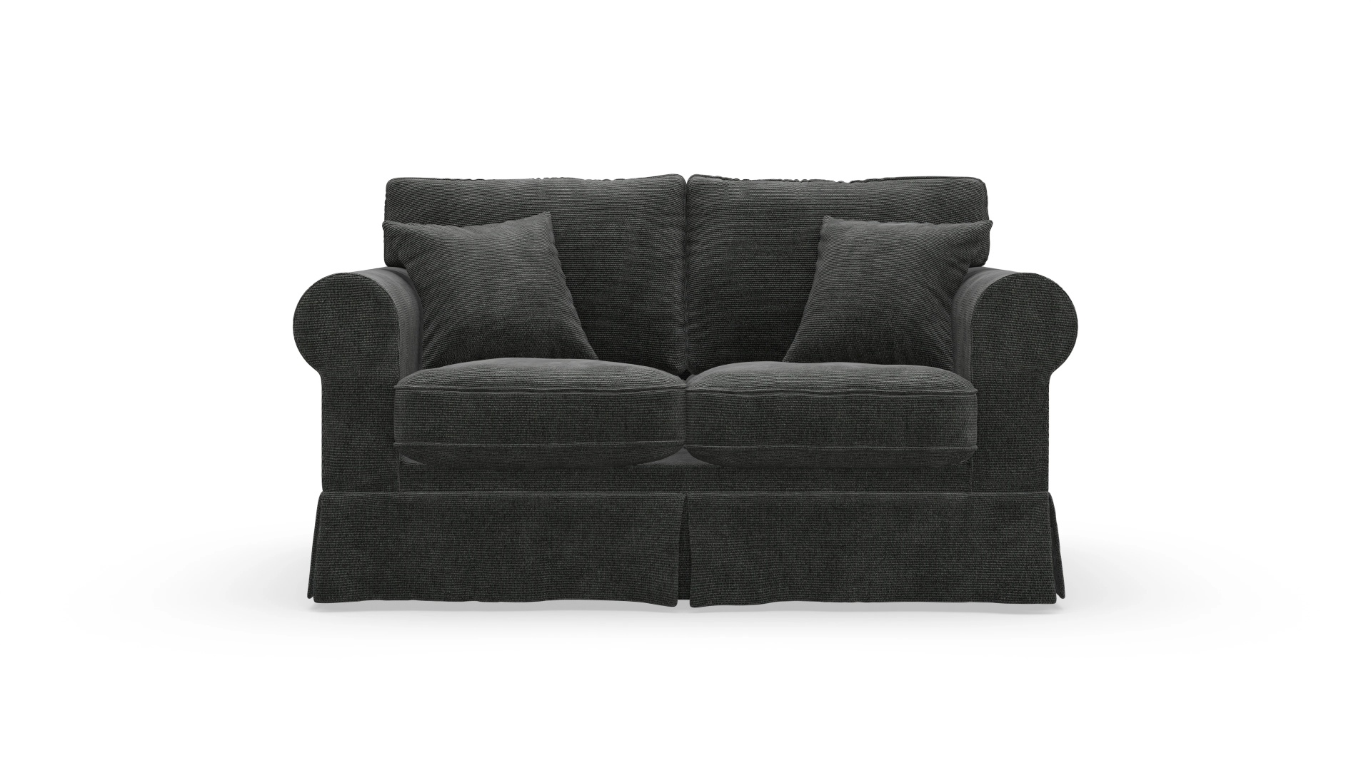 Landhaus-Sofa Park Slope mit Husse Ansicht des Produktes ParkSlope 2-Sitzer in Stoff grau