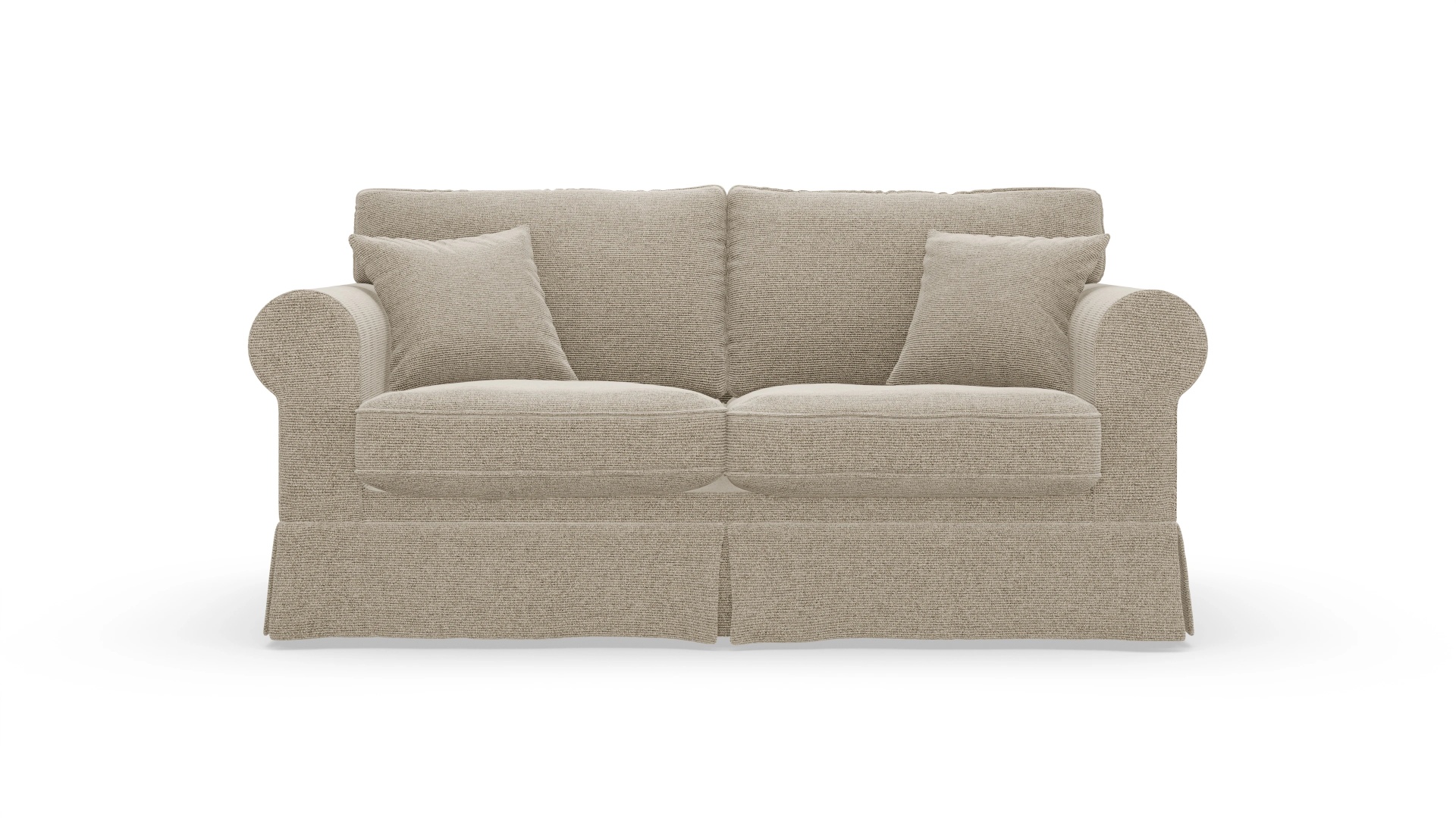 Ansicht des Produktes ParkSlope 2,5-Sitzer in Stoff beige