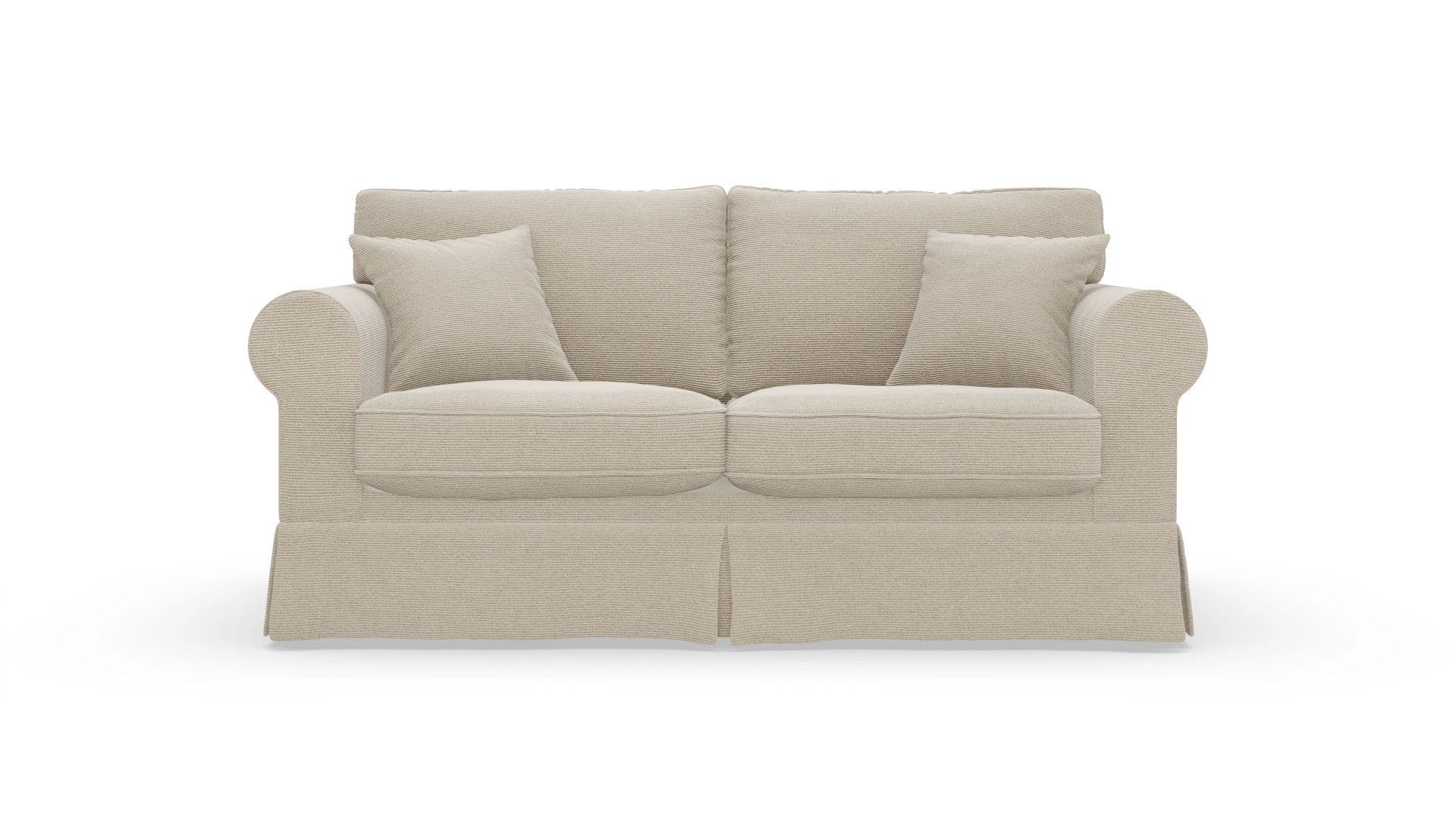 Landhaus-Sofa Park Slope mit Husse Ansicht des Produktes ParkSlope 2,5-Sitzer in Stoff weiß