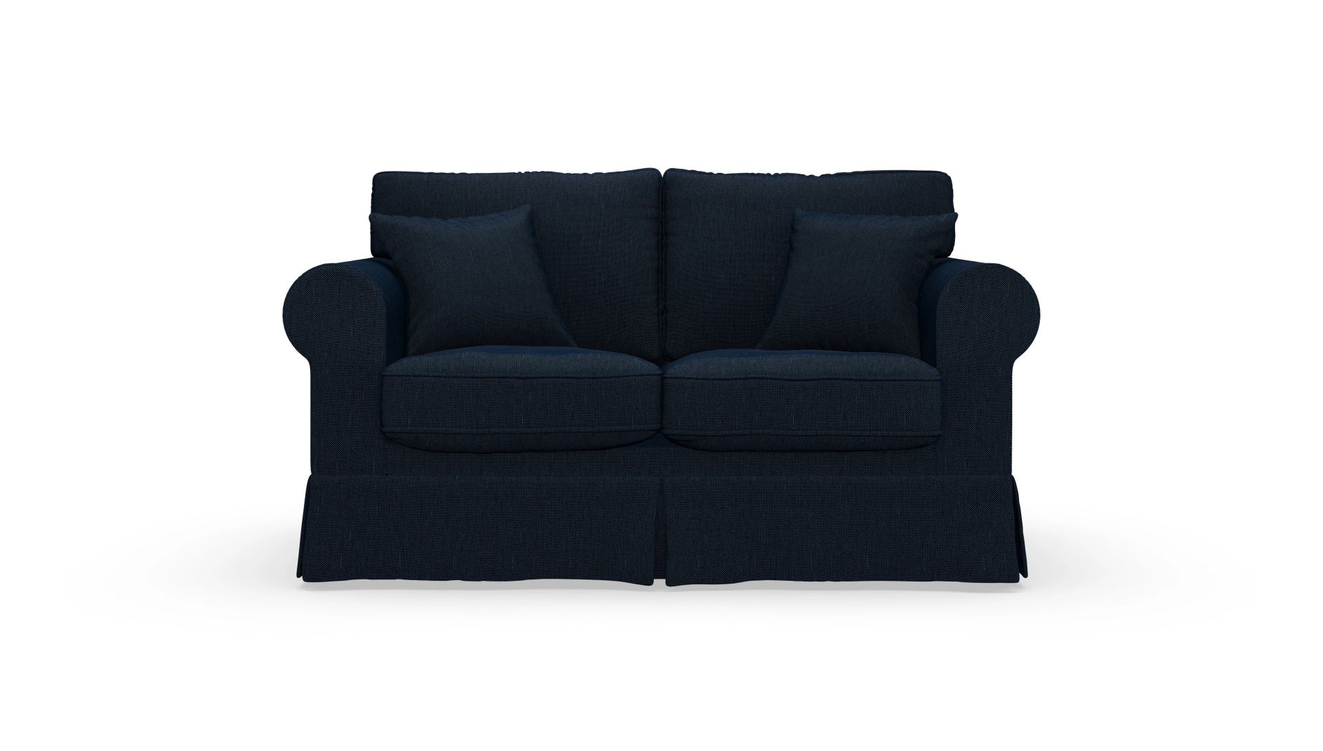 Landhaus-Sofa Park Slope mit Husse Ansicht des Produktes ParkSlope 2-Sitzer in Stoff blau