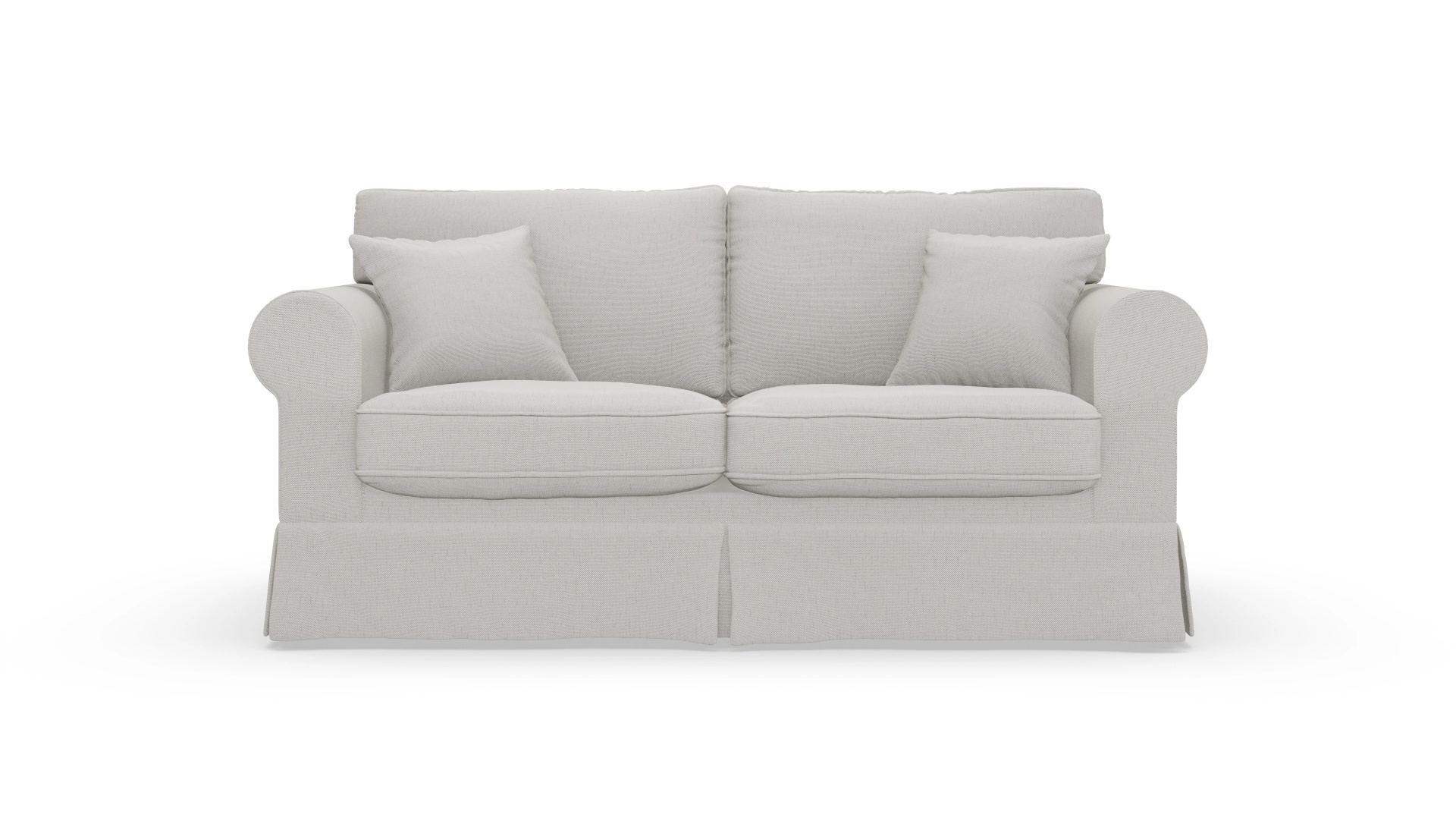 Landhaus-Sofa Park Slope mit Husse Ansicht des Produktes ParkSlope 2,5-Sitzer in Stoff weiß